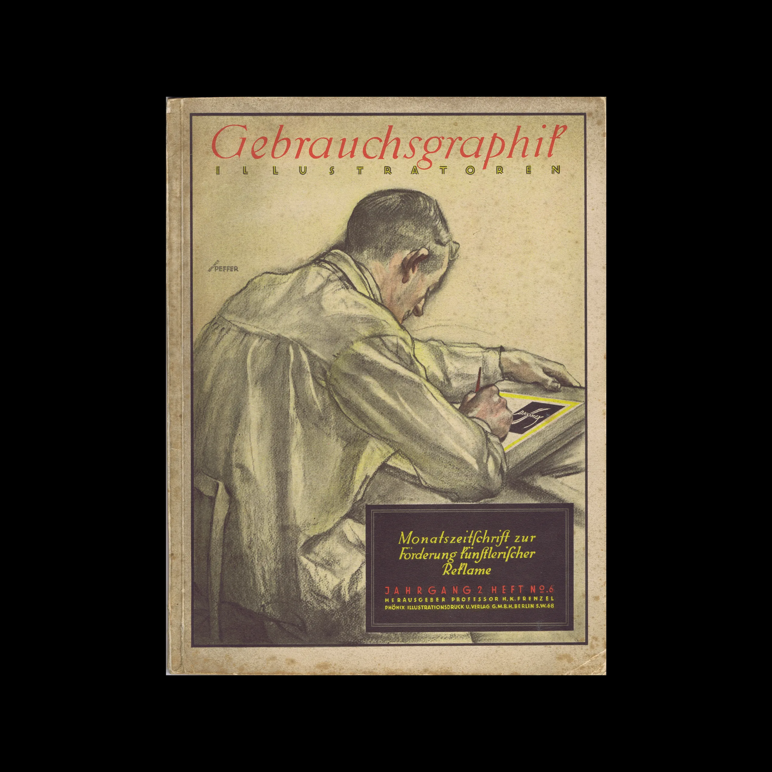 Gebrauchsgraphik, 06, 1925 (December 1925). Cover design by Otto Arpke
