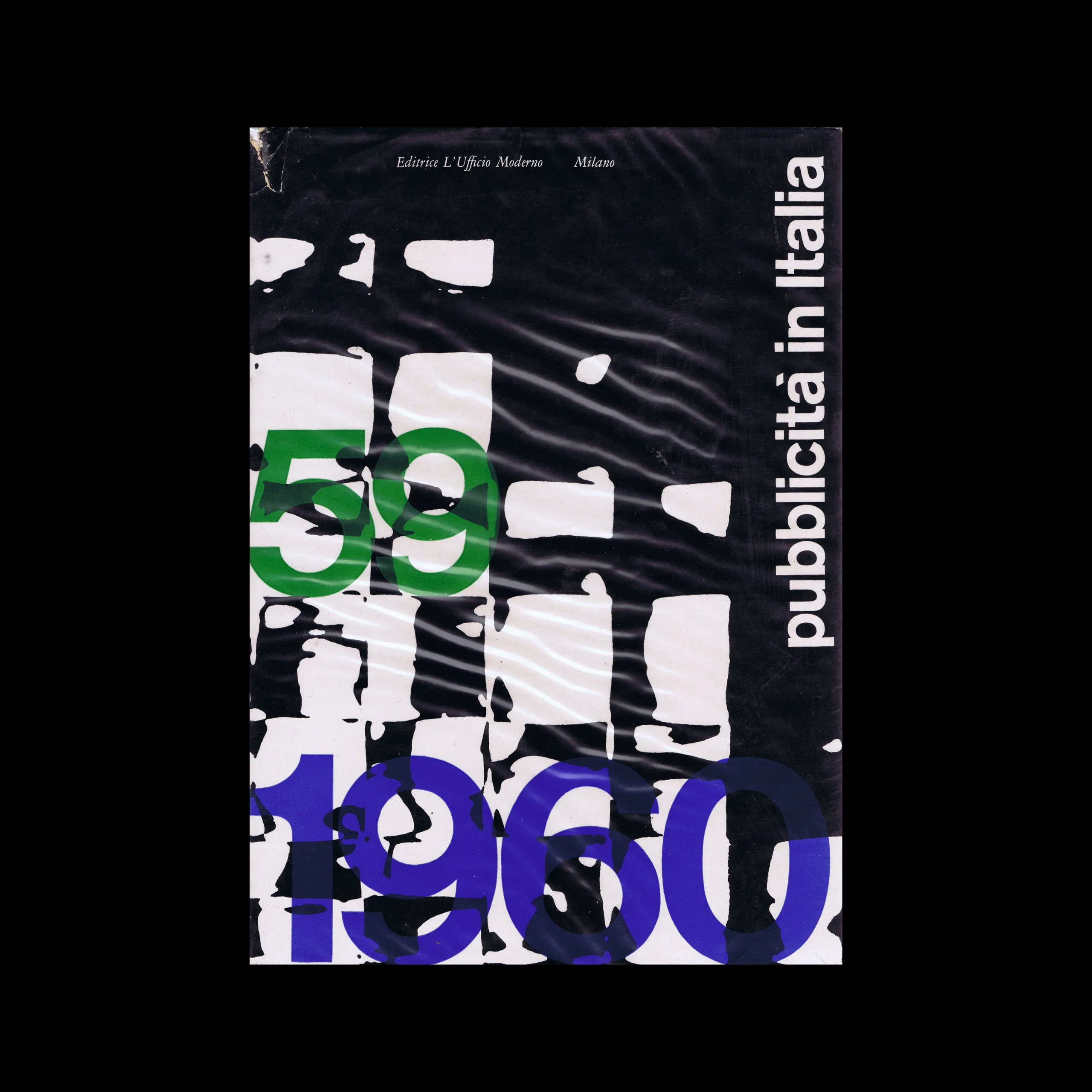 Pubblicità in Italia 1959-60, L’Ufficio Moderno, Milano, 1959. Cover design by Franco Grignani