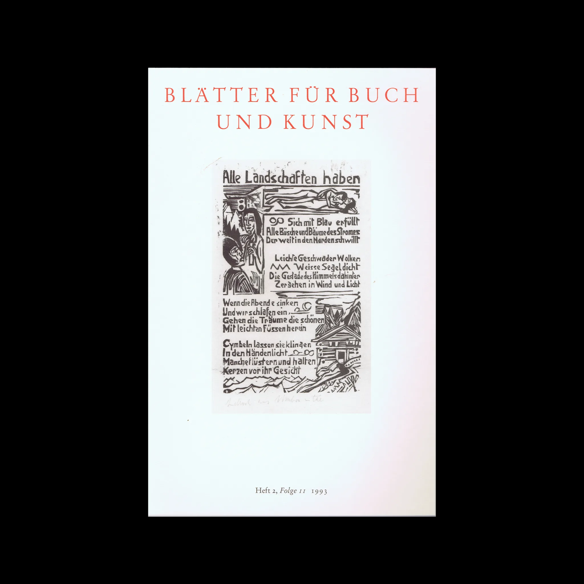 Sigill – Blätter Für Buch Und Kunst, Heft 2, Folge 11, 1993