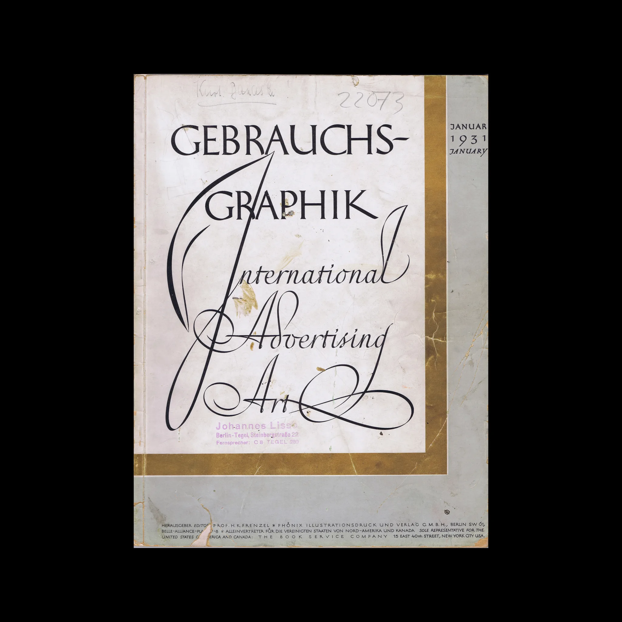 Gebrauchsgraphik, 01, 1931 1 Gebrauchsgraphik, 01, 1931