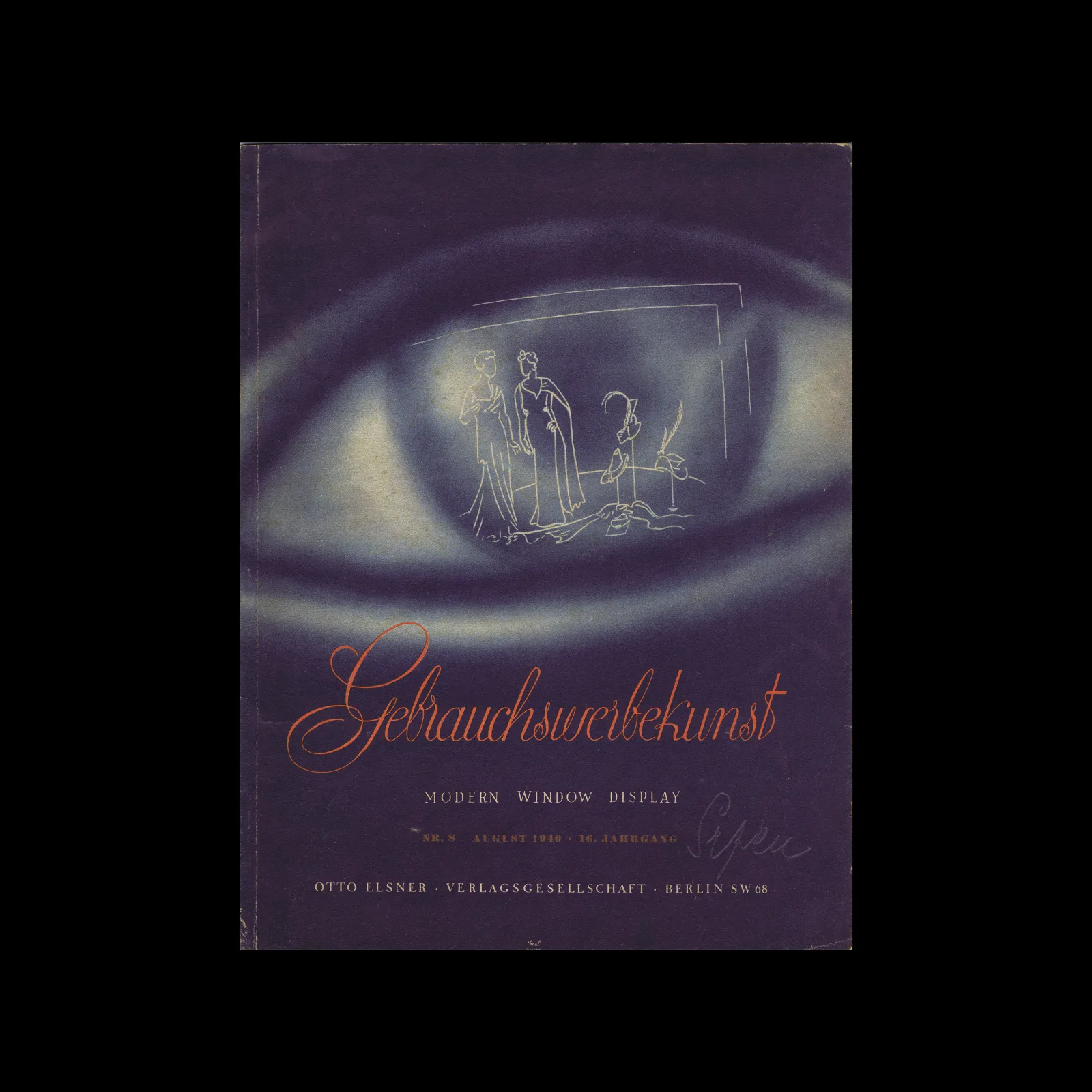 Gebrauchswerbekunst, Modern Window Display, 16 Jahrgang, No. 08, August 1940