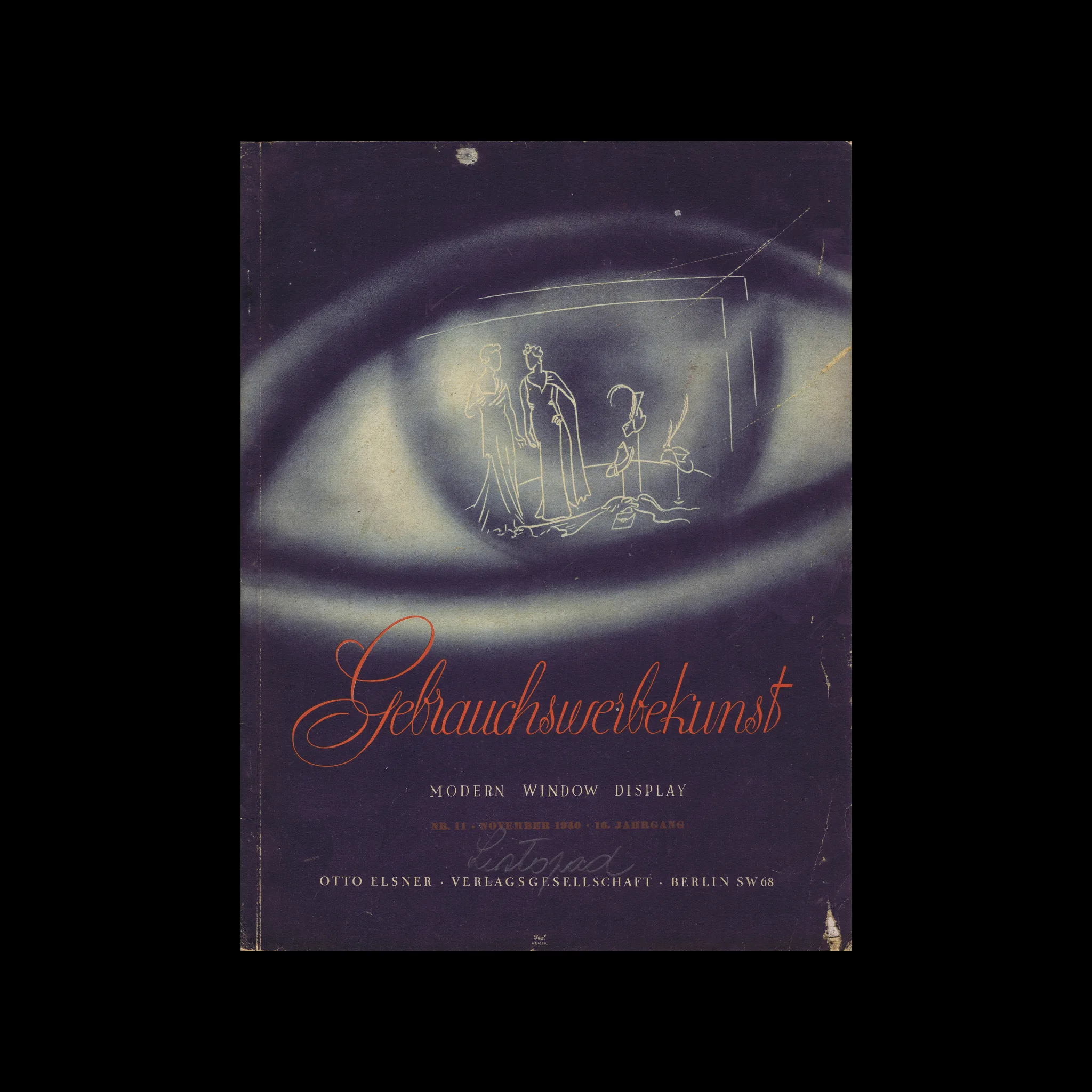 Gebrauchswerbekunst, Modern Window Display, 16 Jahrgang, No. 11, November 1940