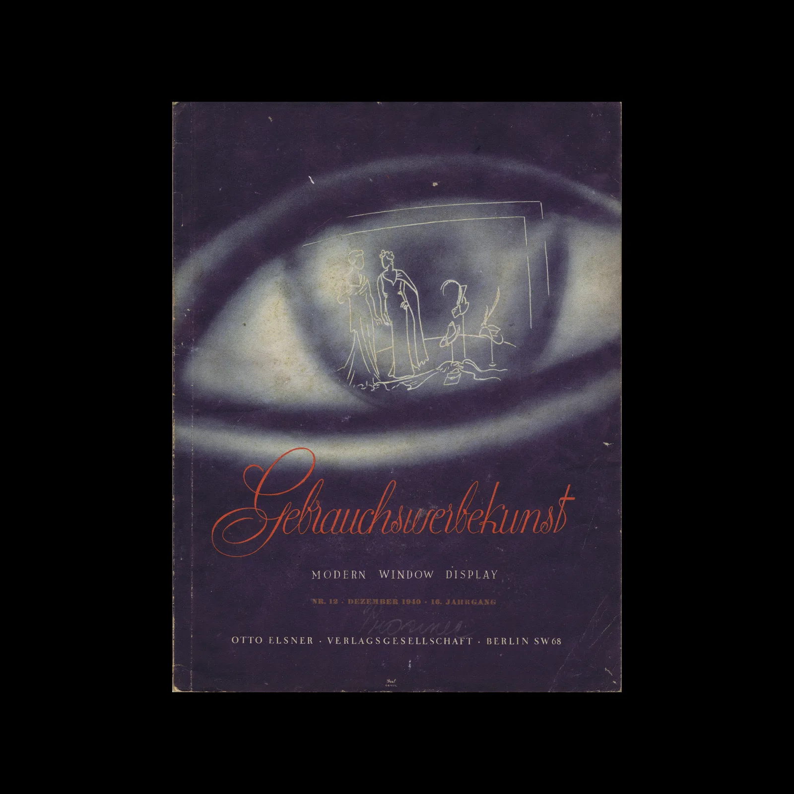 Gebrauchswerbekunst, Modern Window Display, 16 Jahrgang, No. 12, December 1940
