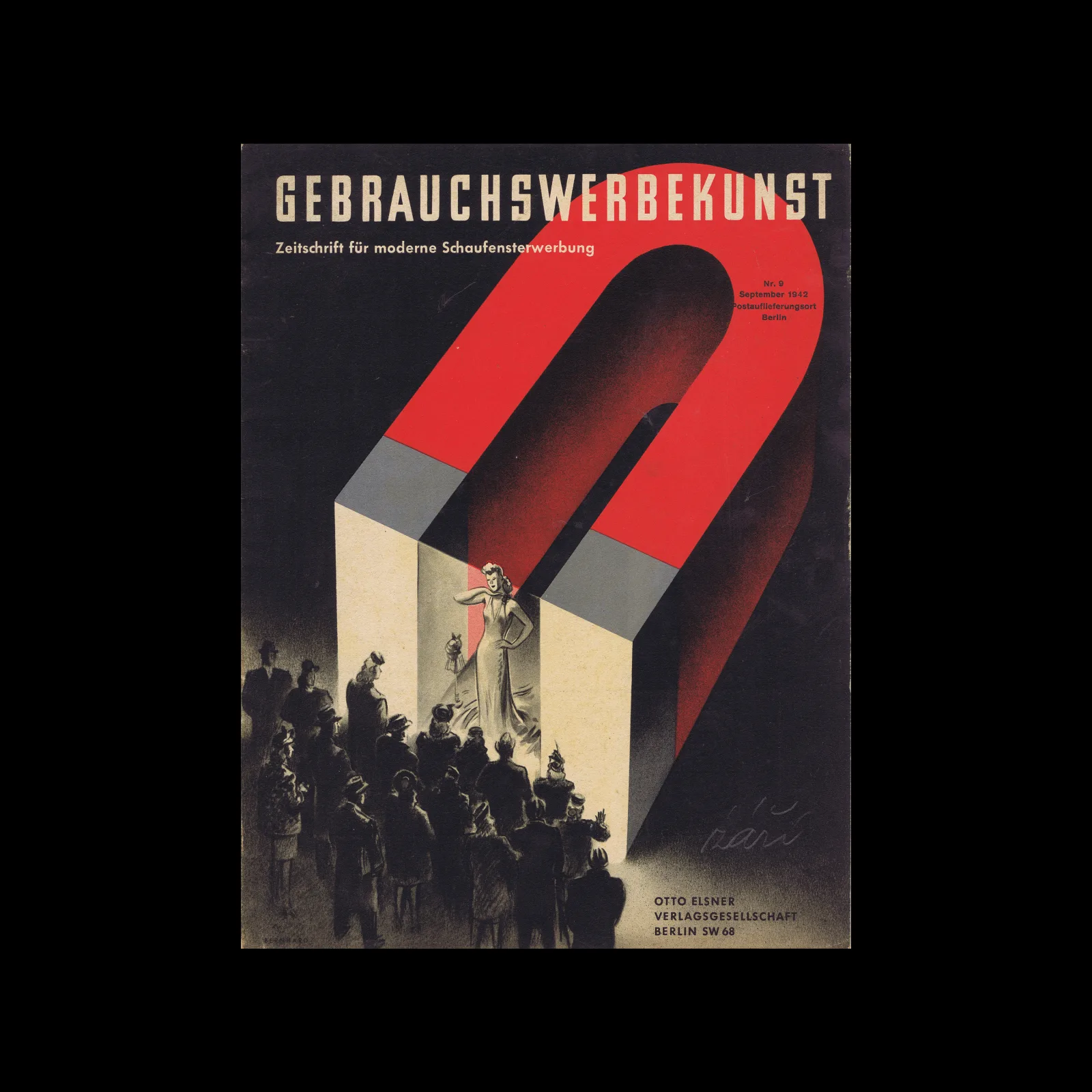 Gebrauchswerbekunst, Modern Window Display, 18 Jahrgang, No. 09, September 1942
