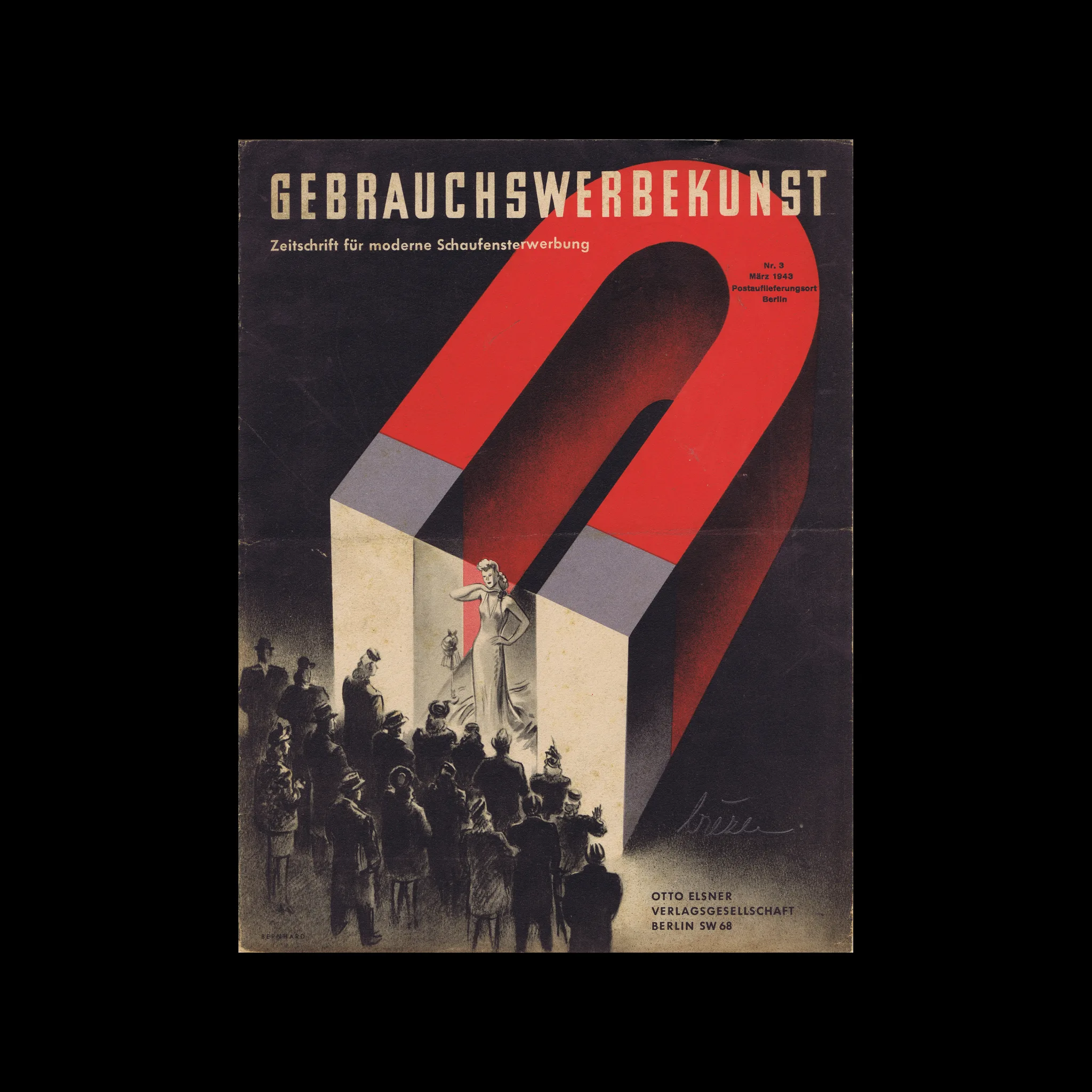 Gebrauchswerbekunst, Modern Window Display, 19 Jahrgang, No. 03, March 1943