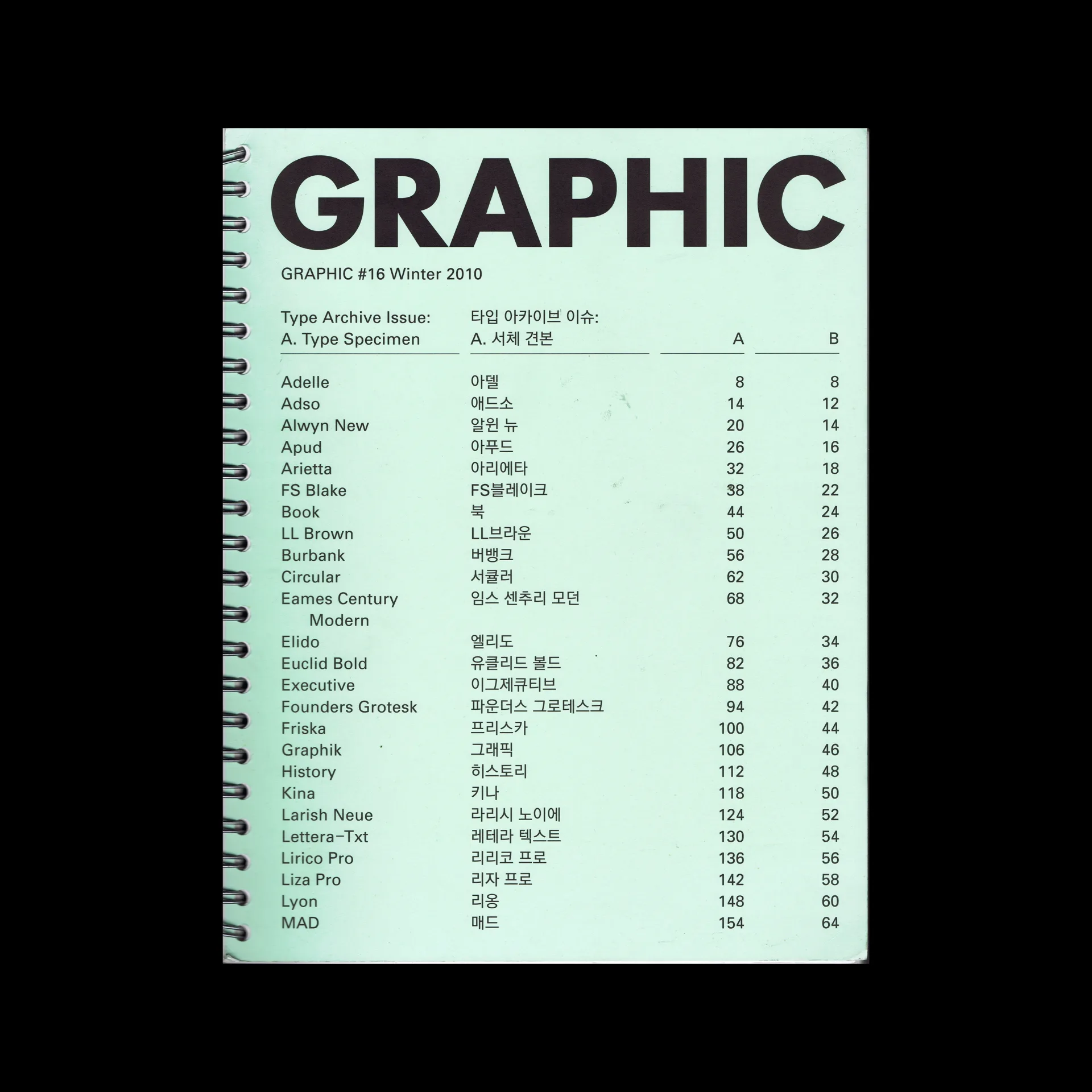 Graphic #10 - Type Archive Issue, Propaganda Press, 2010 1 Graphic #10 - Type Archive Issue, Propaganda Press, 2010