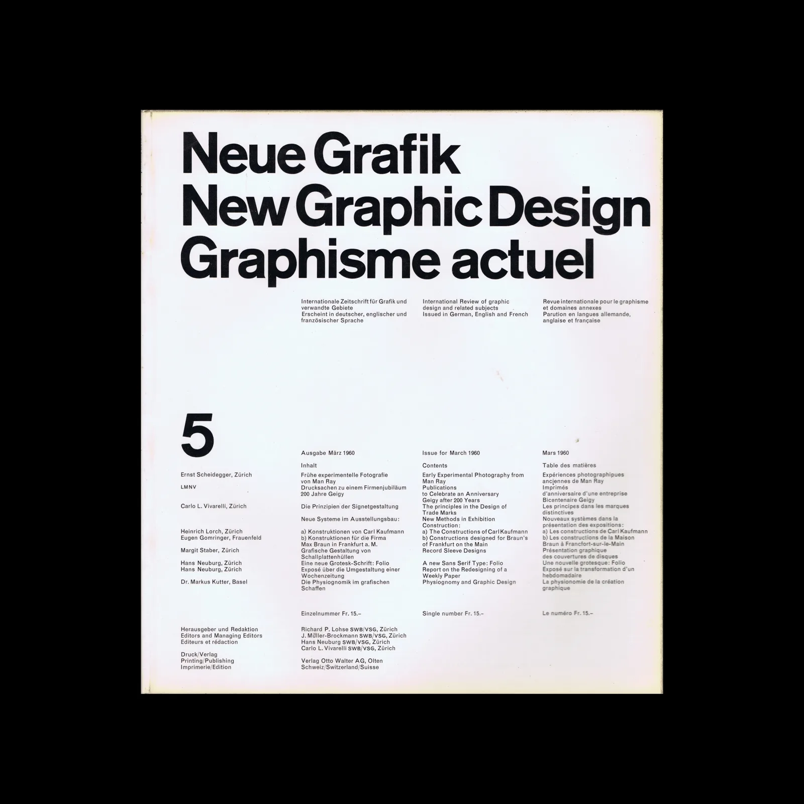Neue Grafik / New Graphic Design / Graphisme actuel Archives