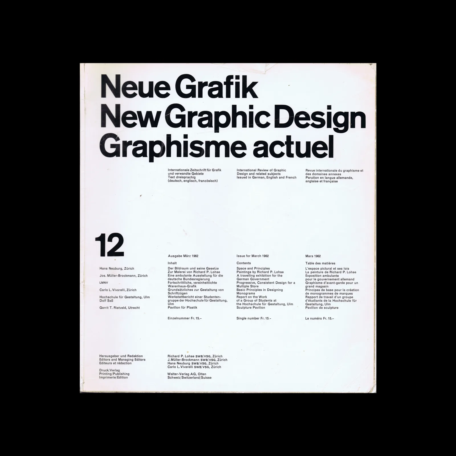 Richard Paul Lohse Drawings 1935-1985, Rizzoli, 1986 - Design Reviewed