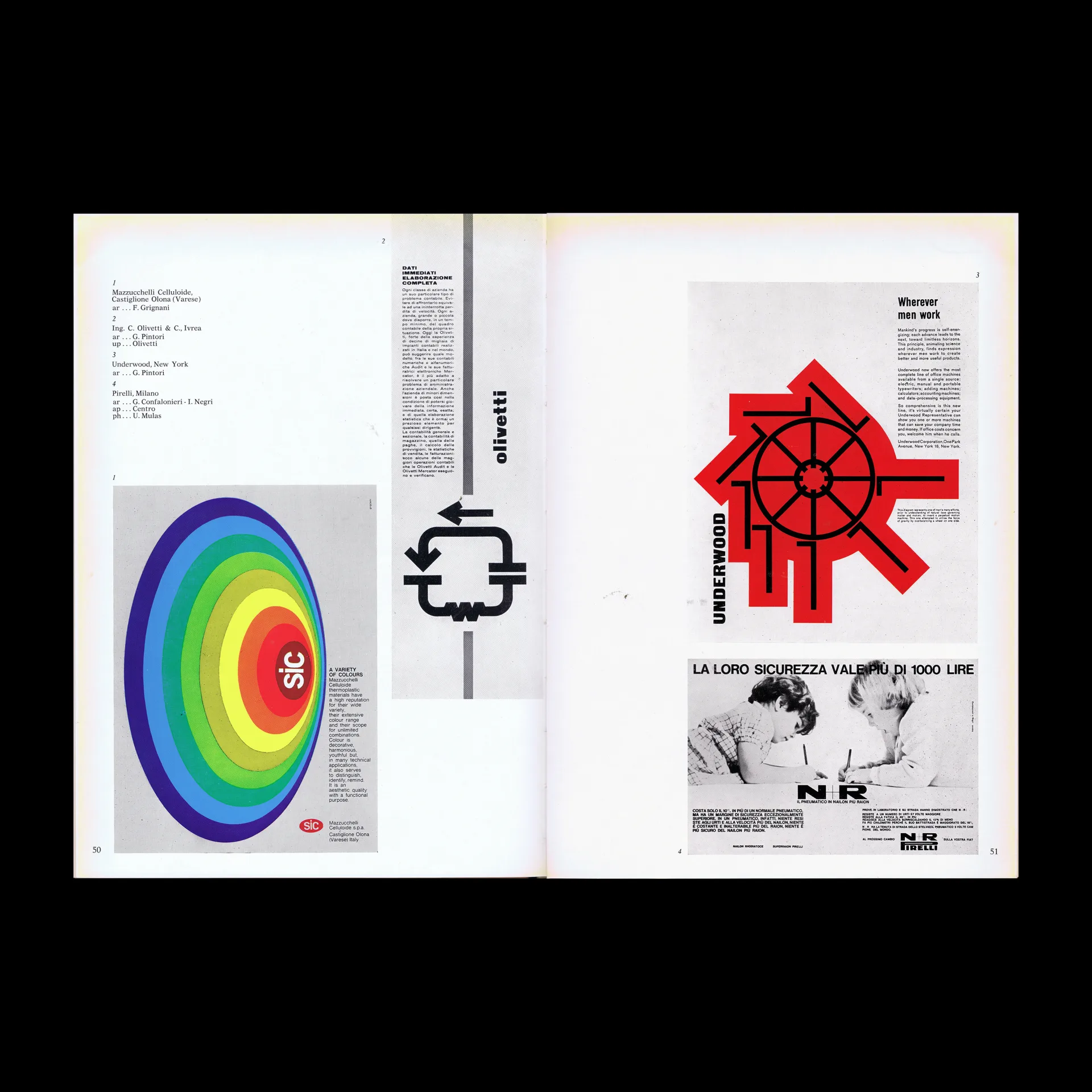 Pubblicità in Italia 1962-63, L’Ufficio Moderno, Milano, 1962