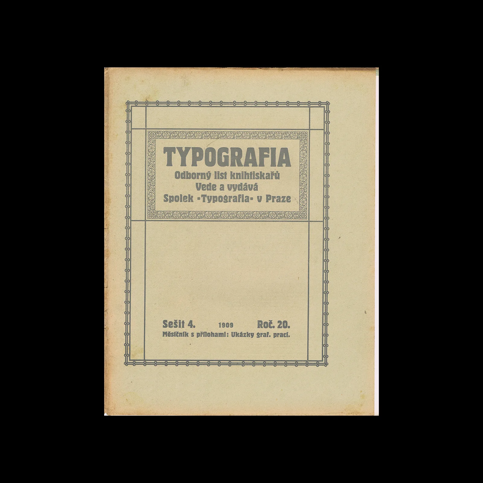 Typografia, ročník 20, 04, 1909
