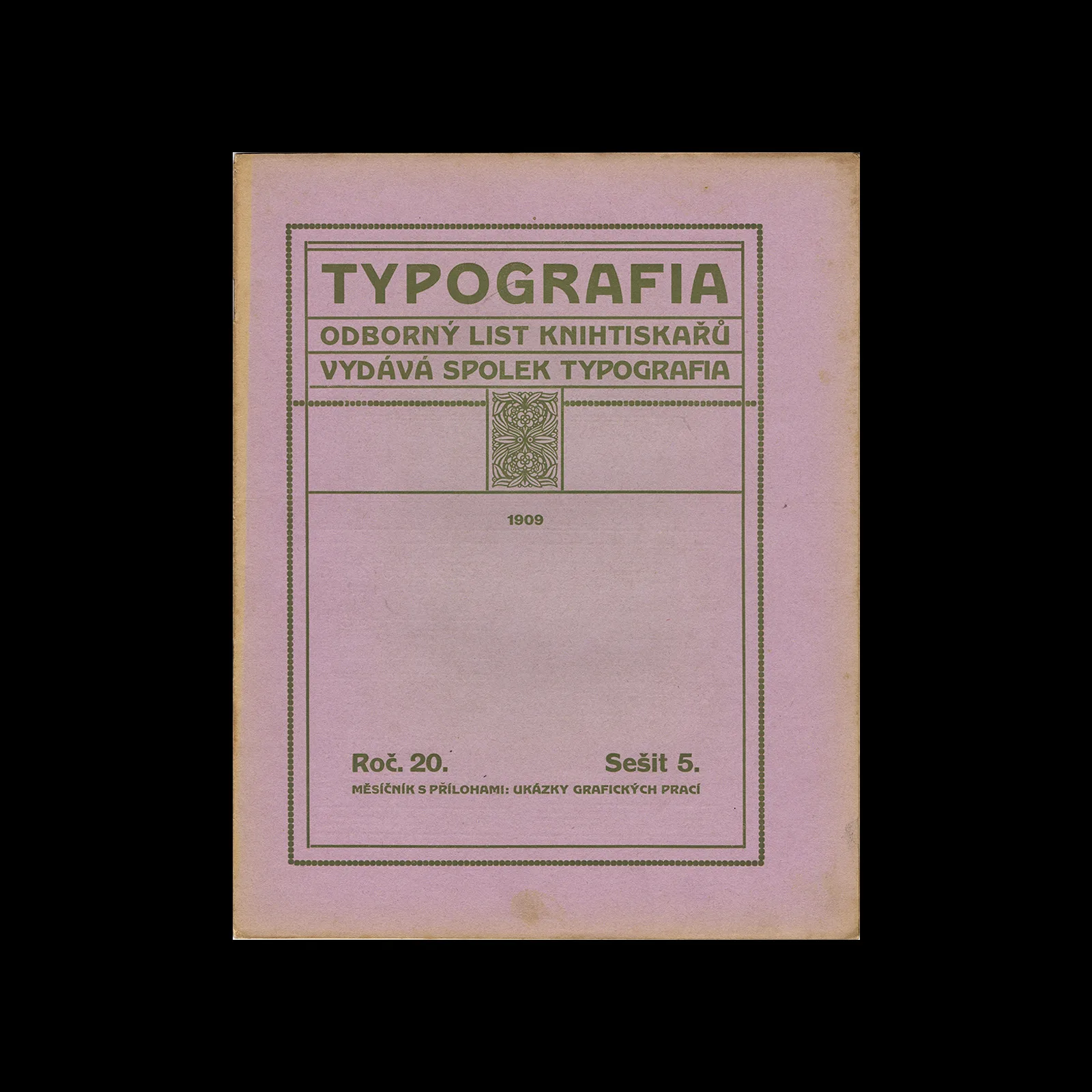 Typografia, ročník 20, 05, 1909
