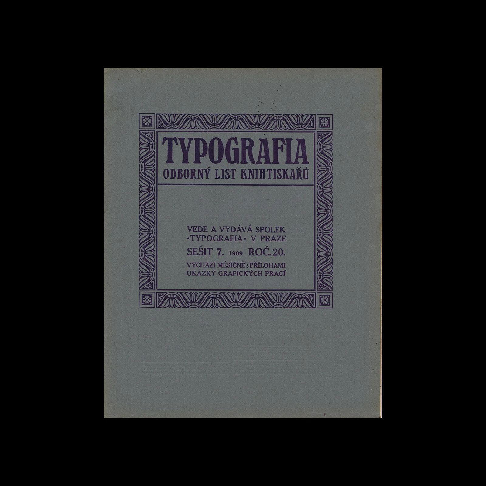Typografia, ročník 20, 07, 1909