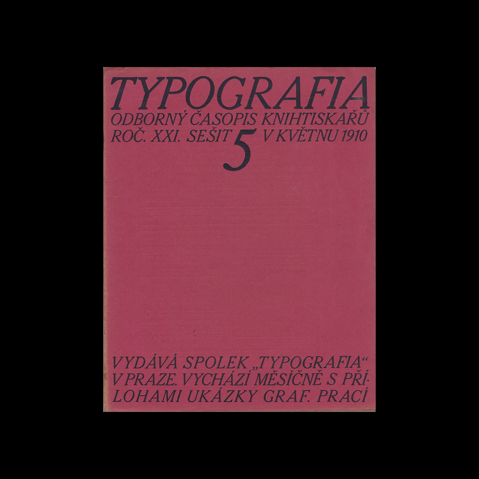 Typografia, ročník 21, 05, 1910