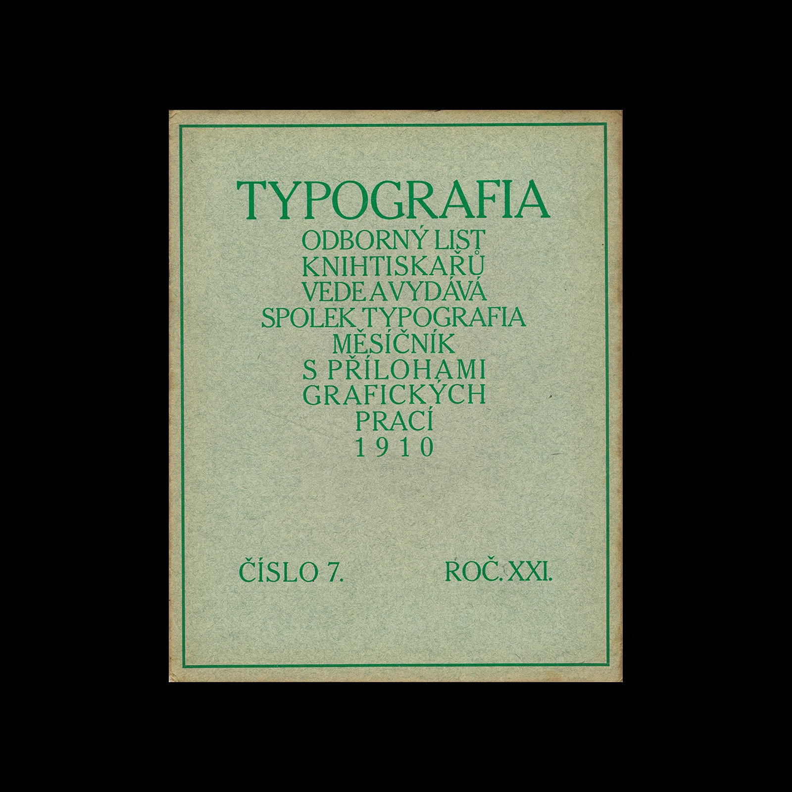 Typografia, ročník 21, 07, 1910