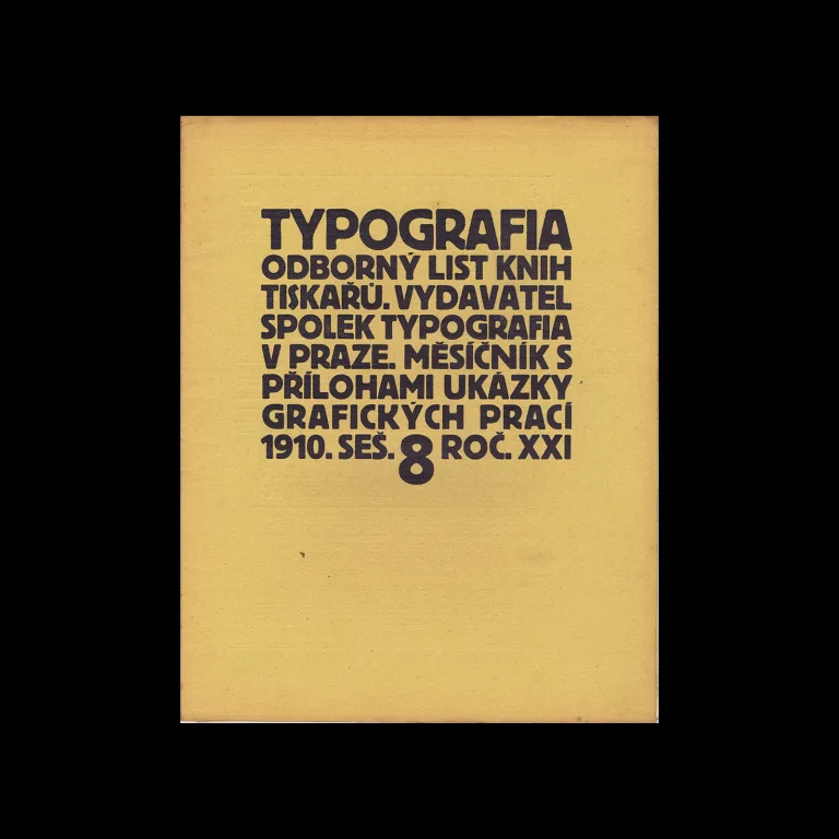 Typografia, ročník 21, 08, 1910