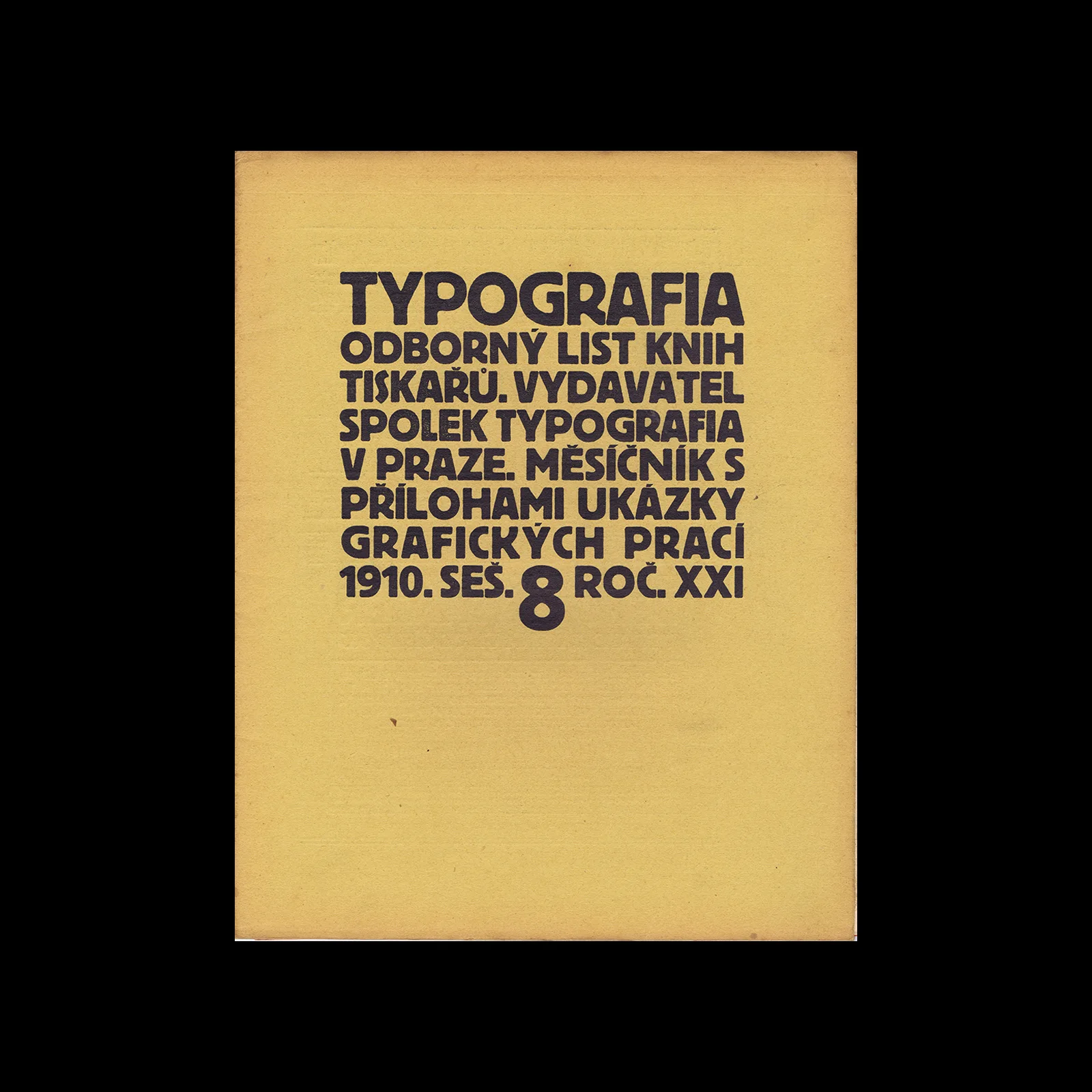 Typografia, ročník 21, 08, 1910