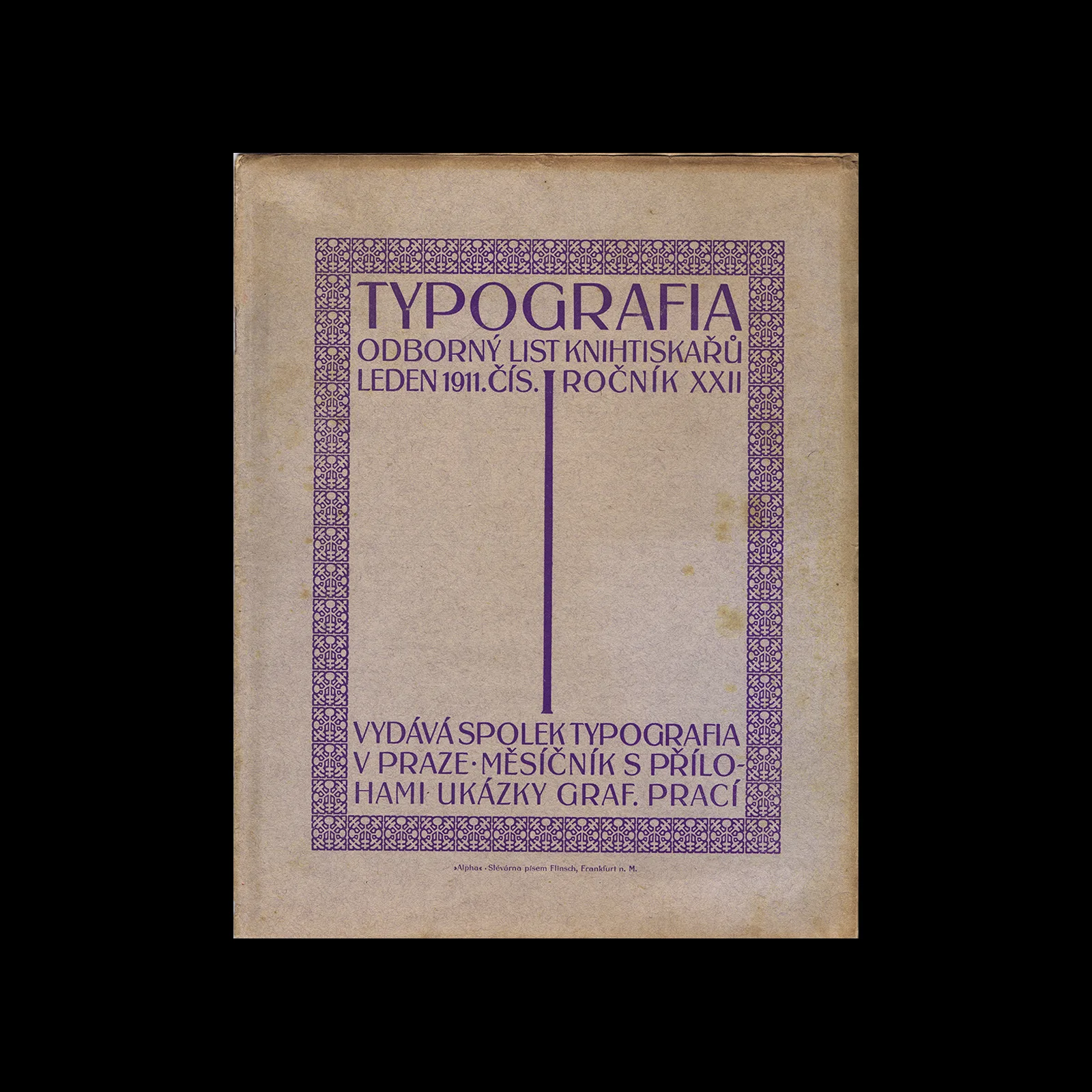 Typografia, ročník 22, 01, 1911