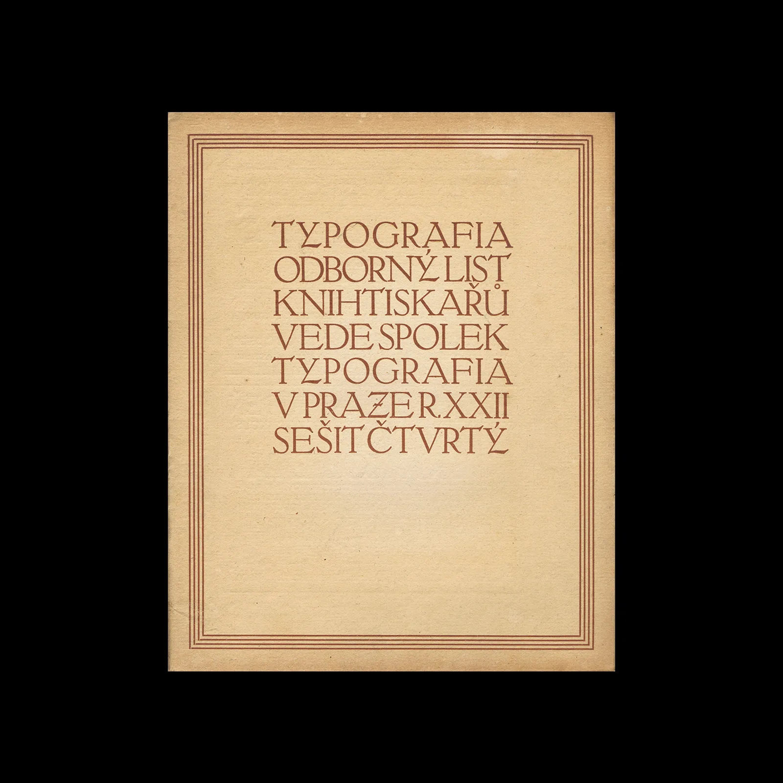 Typografia, ročník 22, 04, 1911