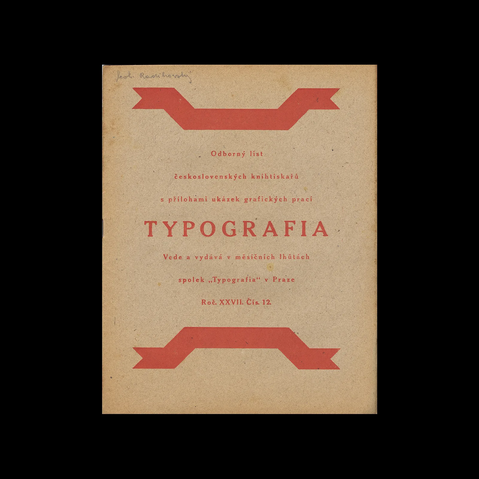 Typografia, ročník 27, 12, 1920