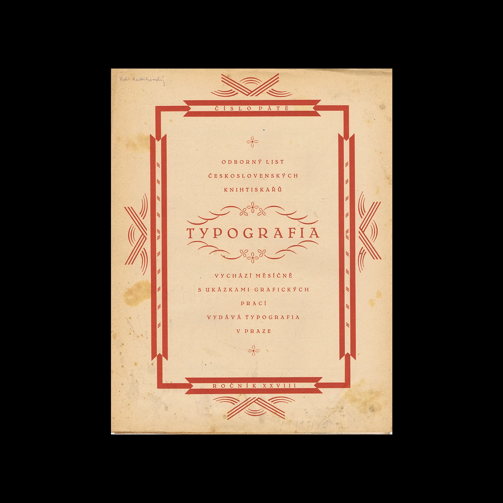 Typografia, ročník 28, 05, 1921
