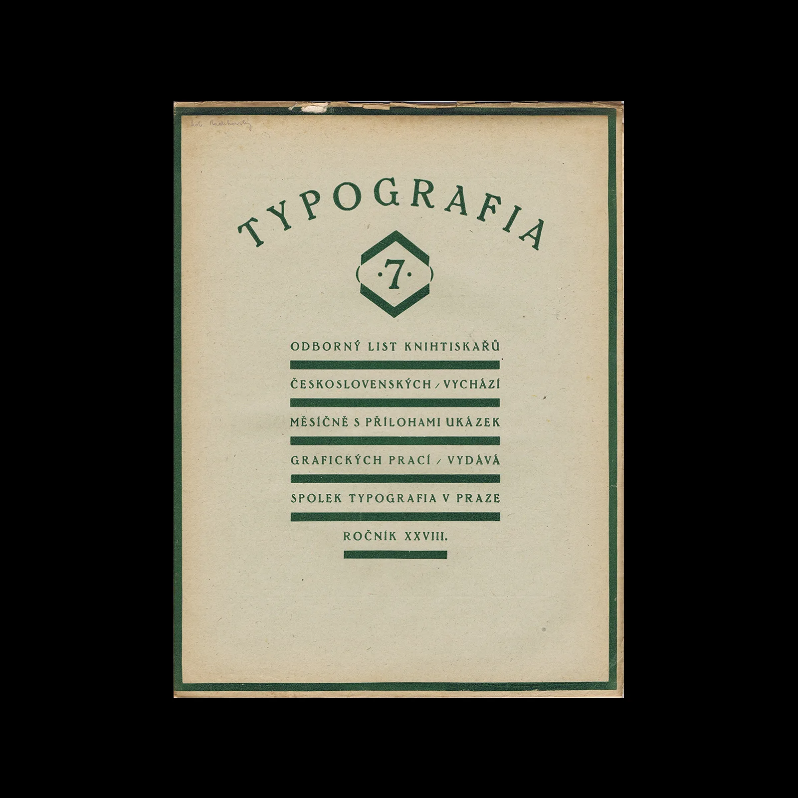 Typografia, ročník 28, 07, 1921