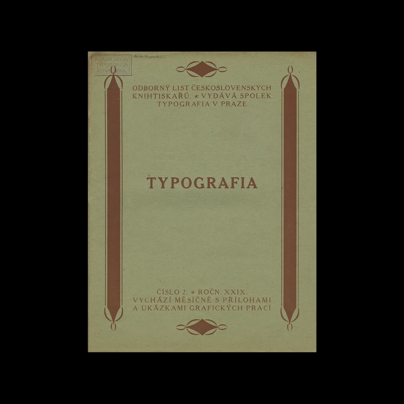 Typografia, ročník 29, 02, 1922