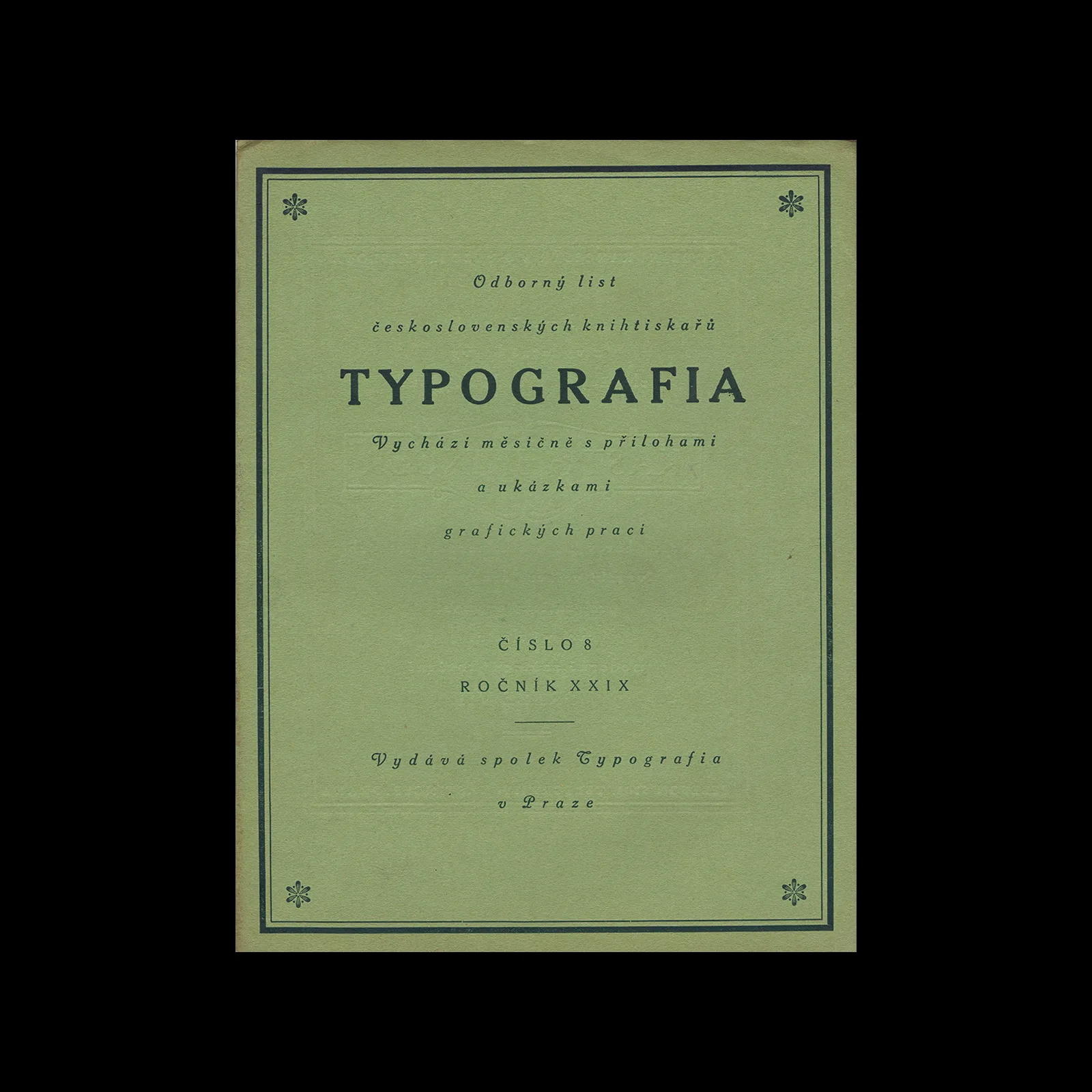 Typografia, ročník 29, 08, 1922