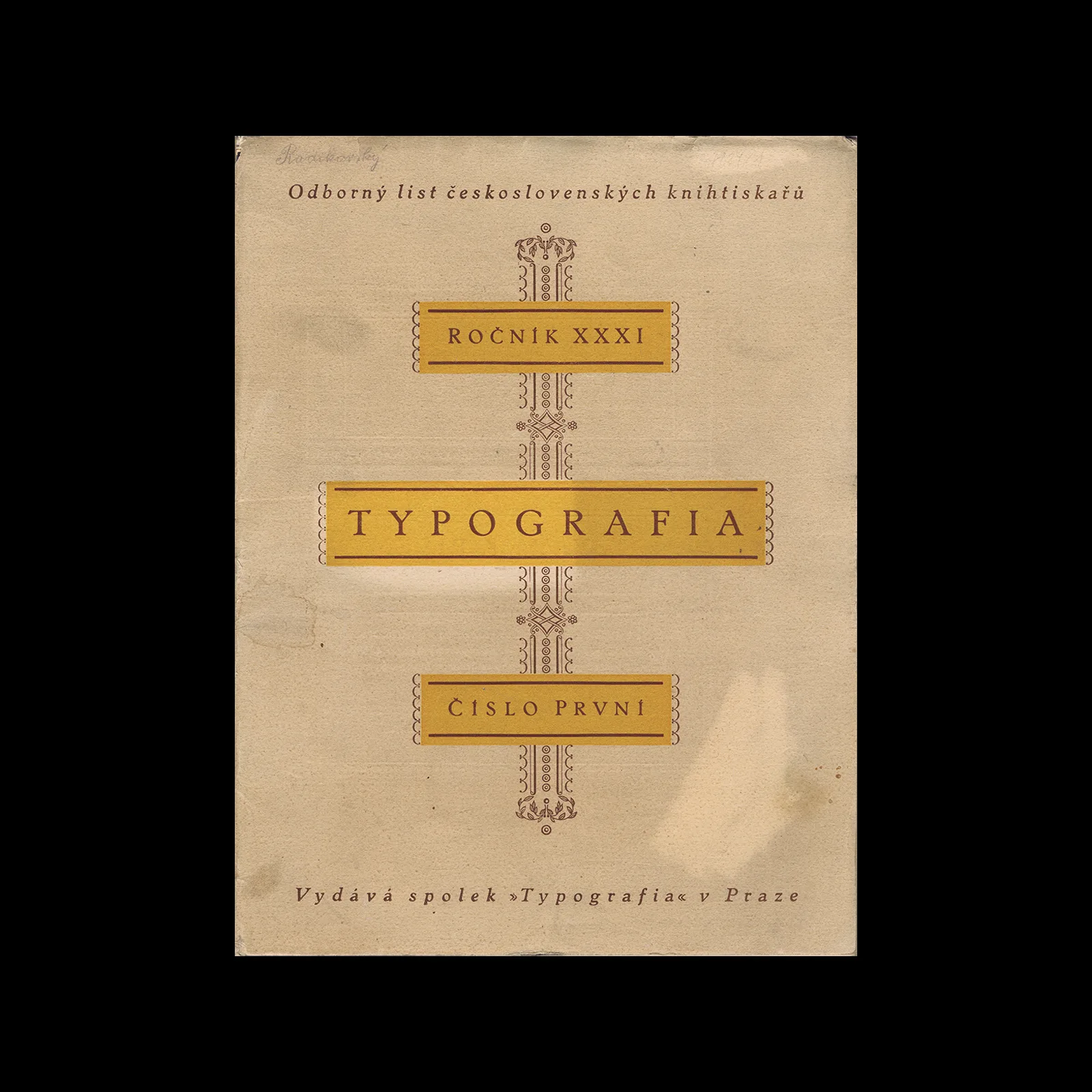 Typografia, ročník 31, 01, 1924