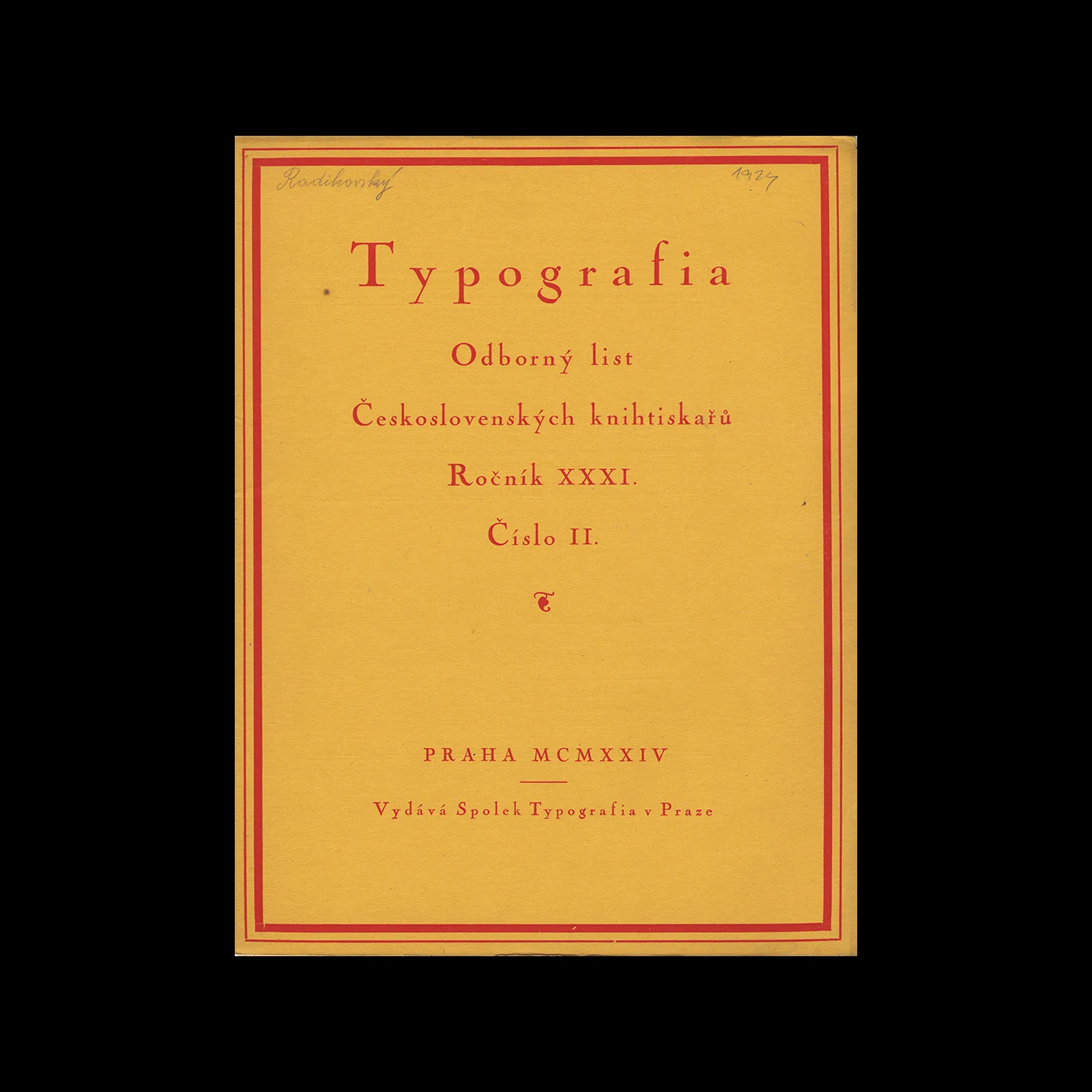 Typografia, ročník 31, 02, 1924