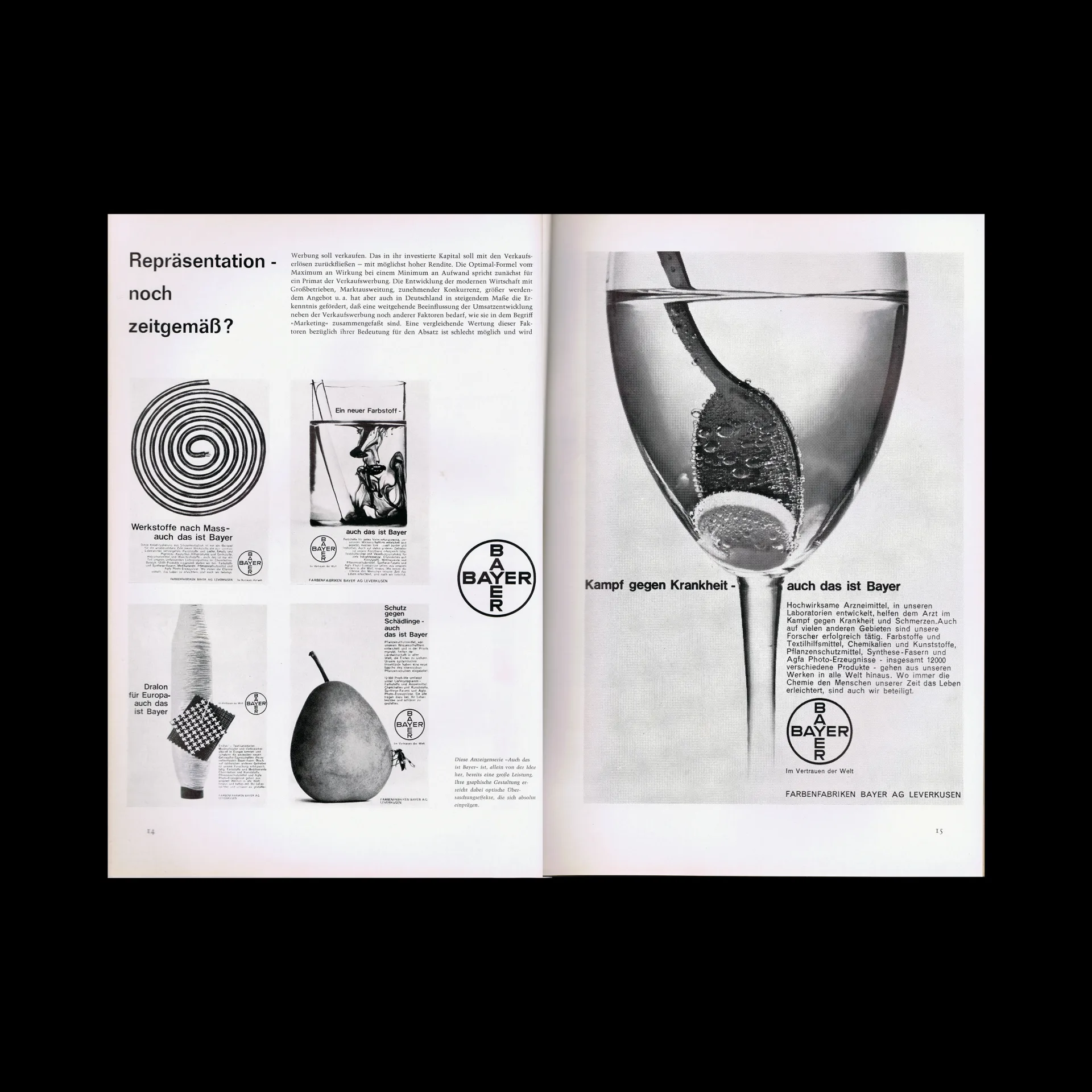 Graphik – Werbung + Formgebung, 06, 1961 - BAYER Advertising