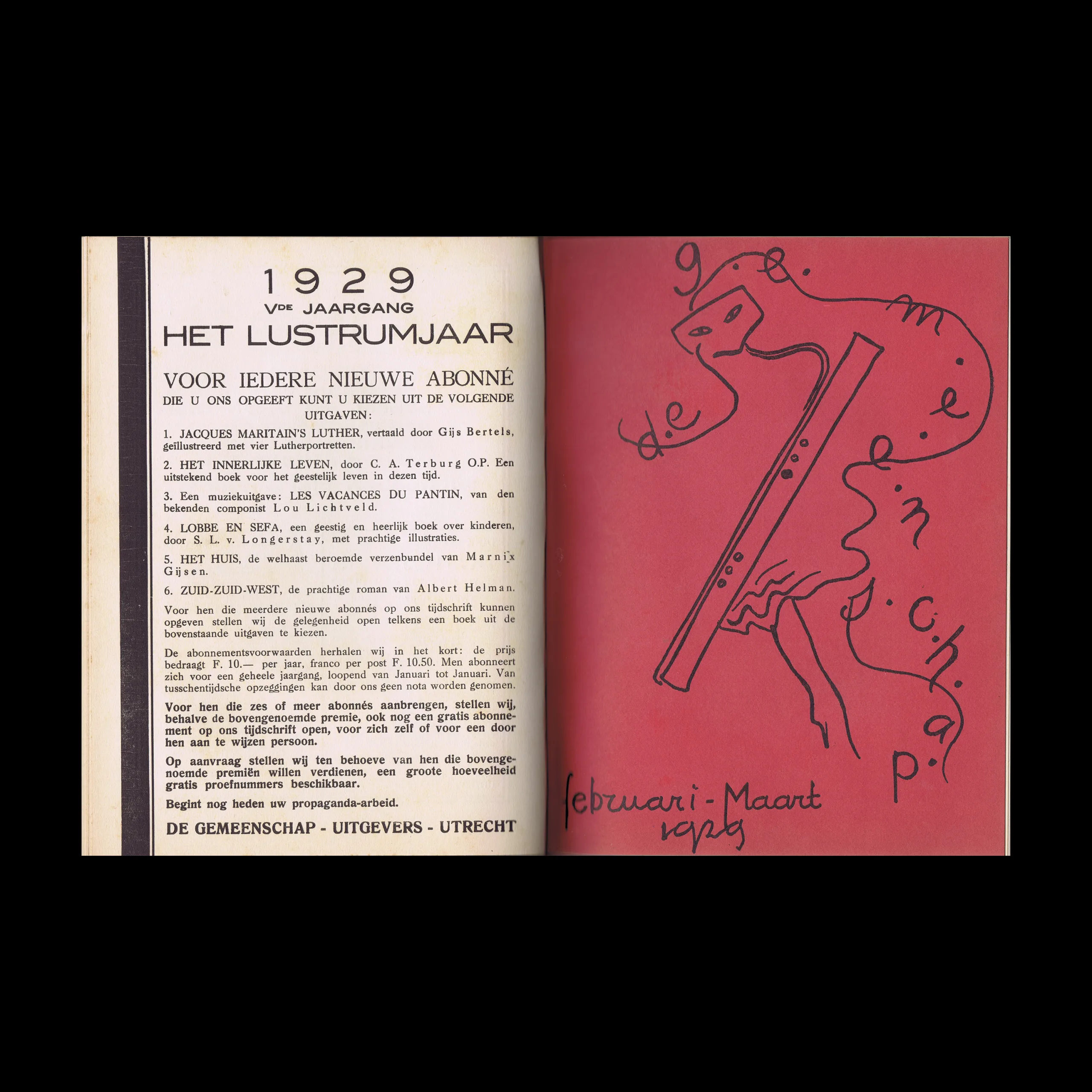 De Gemeenschap, Vol 5, Bound Year, 1929