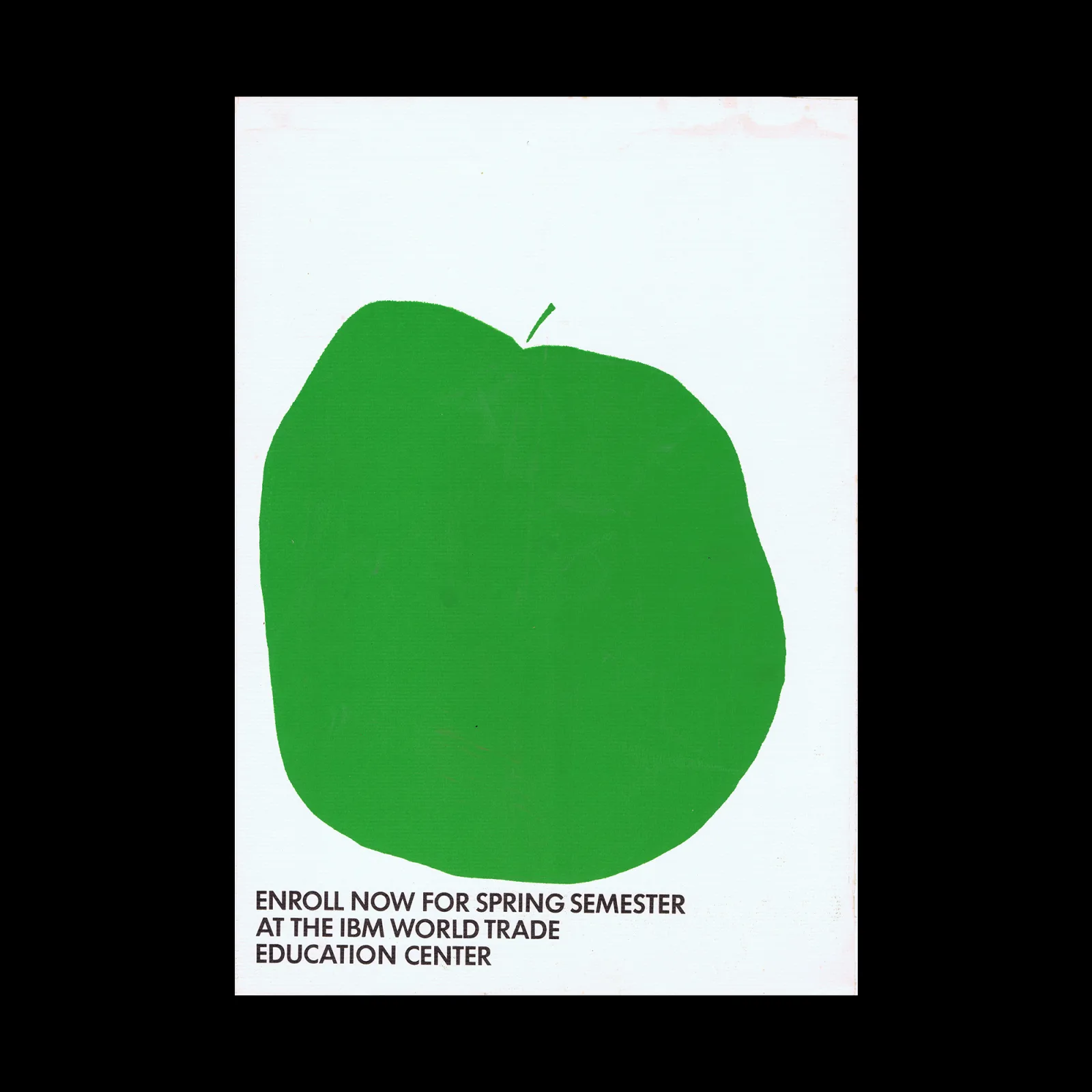 IBM World Trade Education Center Enrollment Poster, c.1960s