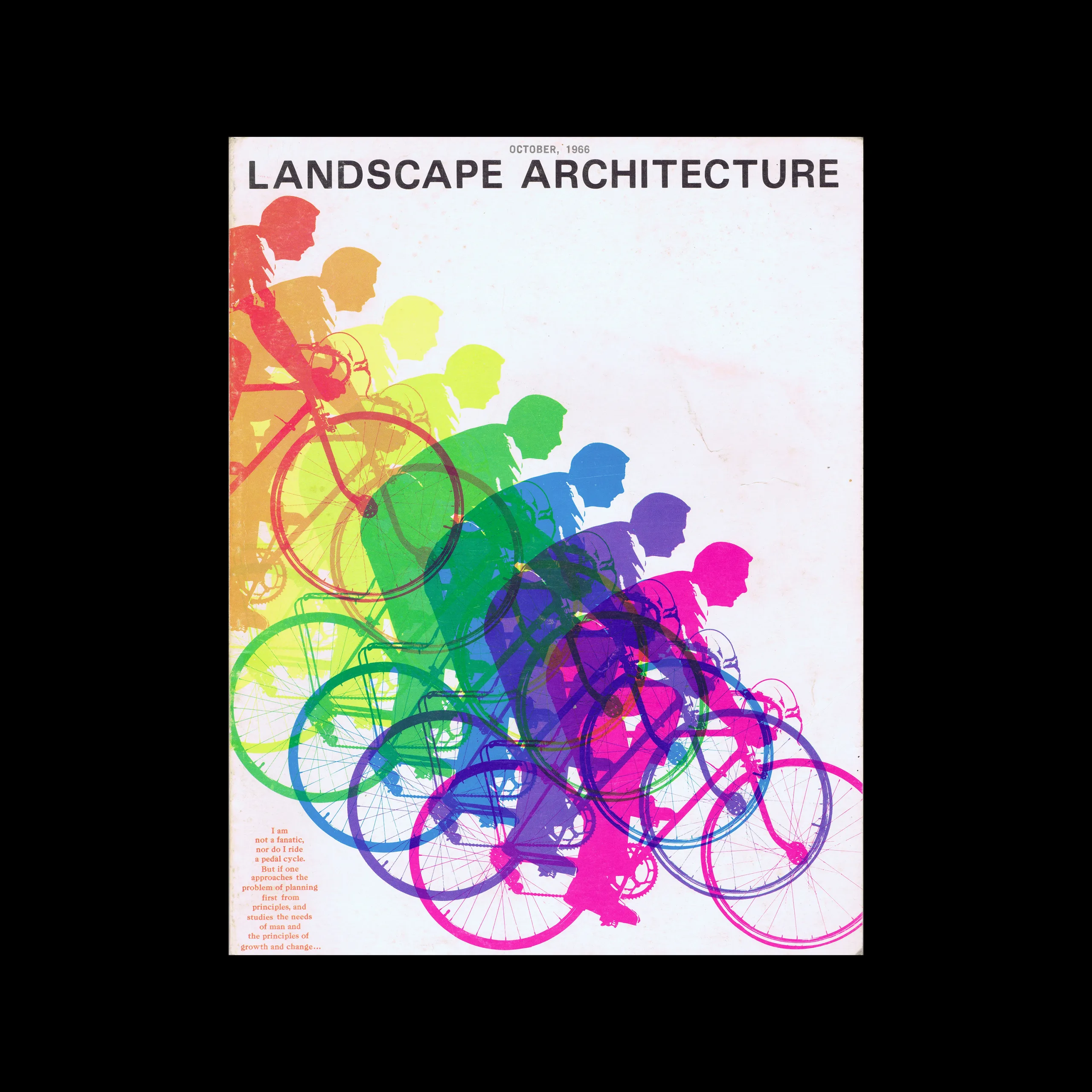 Landscape Architecture, Vol 57, No. 1, October 1966. Cover design by Robert Grimes