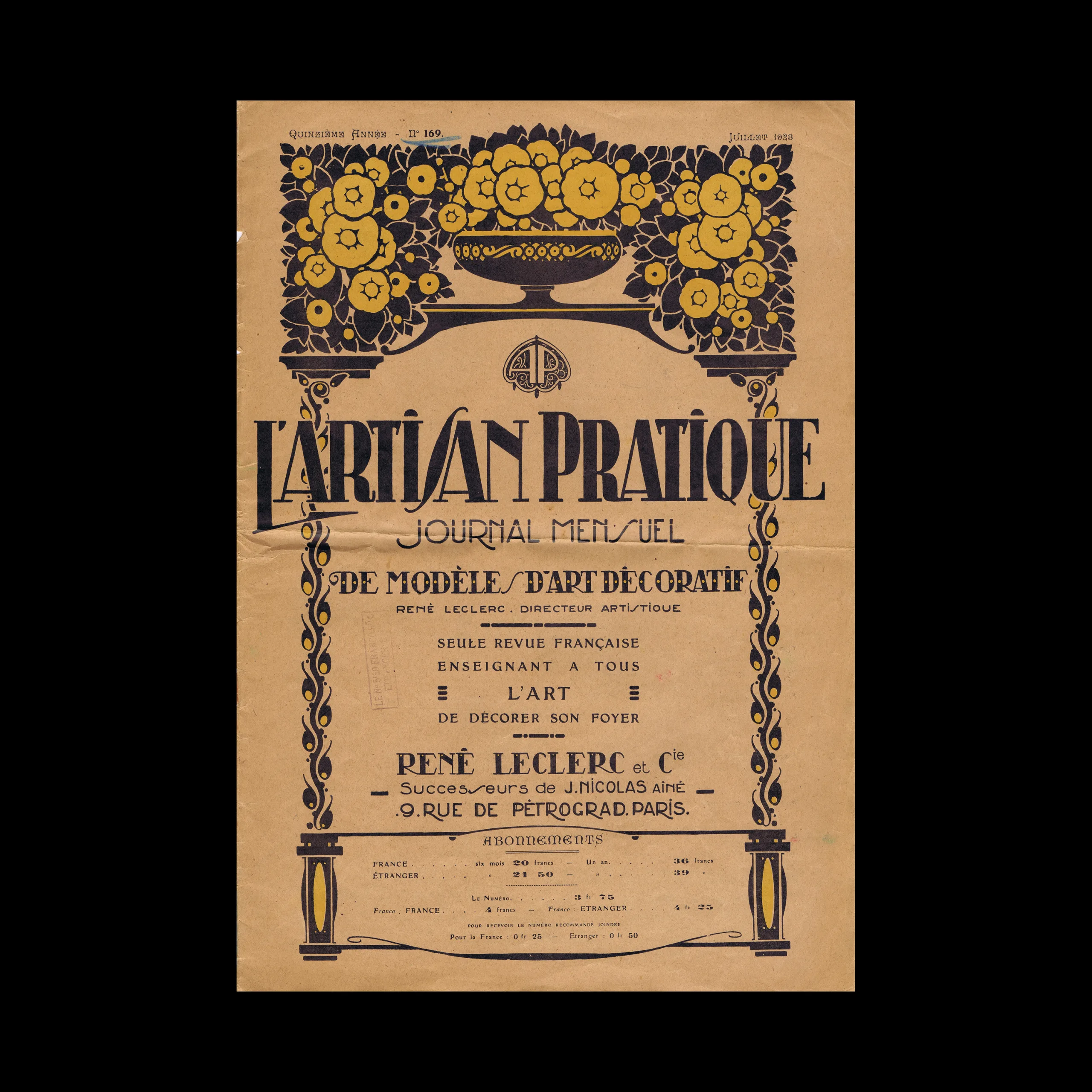 L’artisan Pratique, Quinzième Annee - No. 169, Juileet 1923 1 L’artisan Pratique, Quinzième Annee - No. 169, Juileet 1923