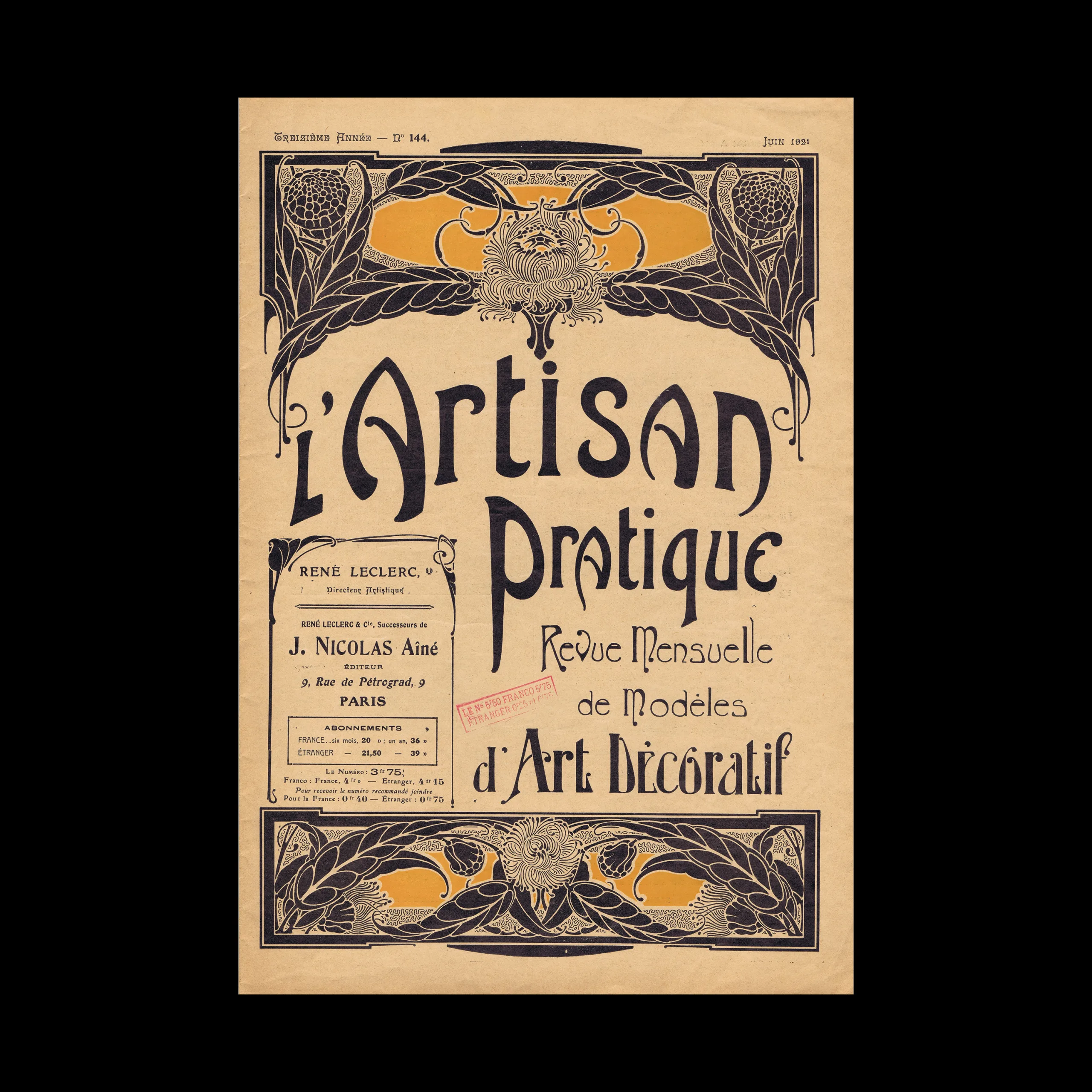 L’artisan Pratique, Treizième Annés — No. 144, Juin 1921 1 L’artisan Pratique, Treizième Annés — No. 144, Juin 1921