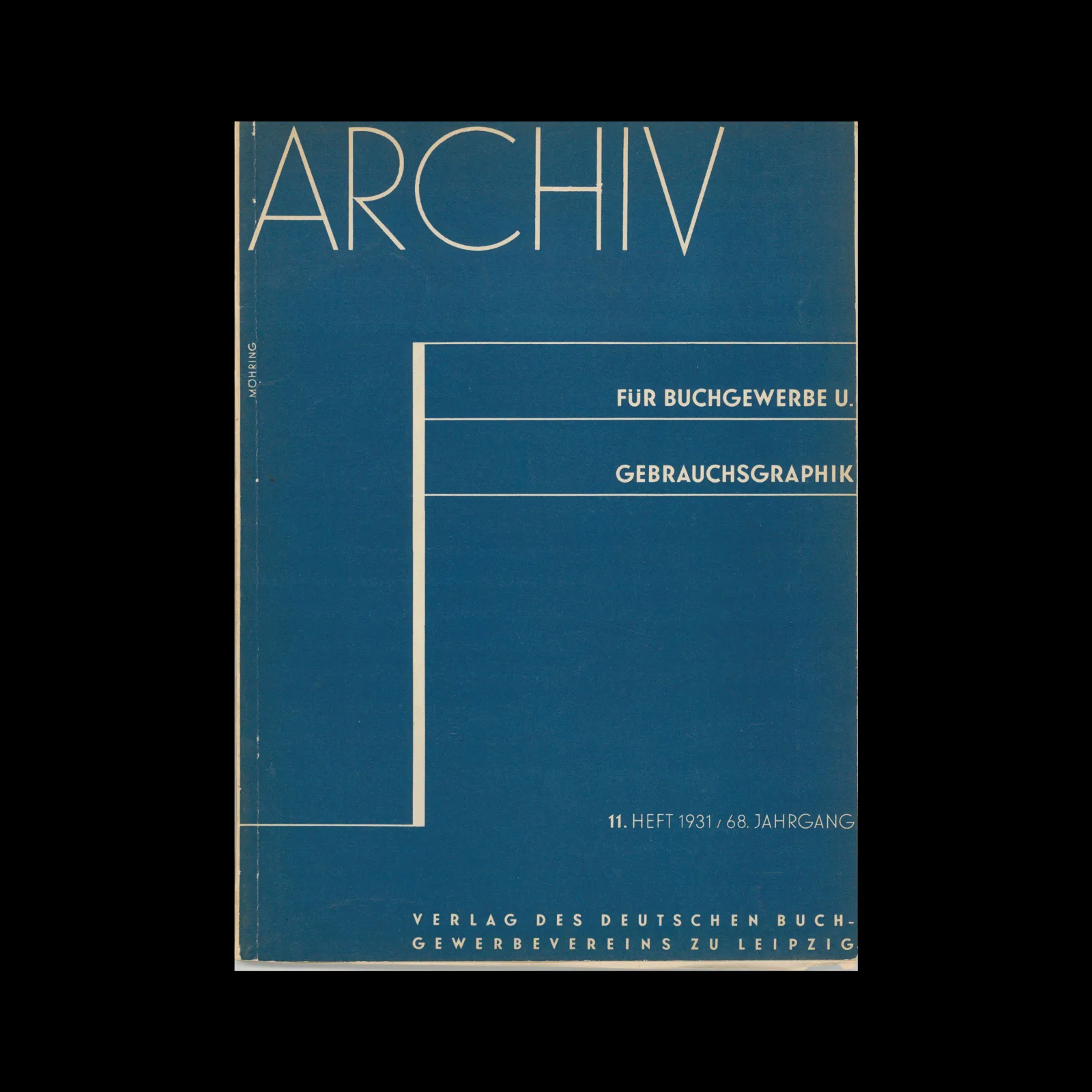 Archiv für Buchgewerbe und Gebrauchsgraphik, Vol 68, No 11, 1931