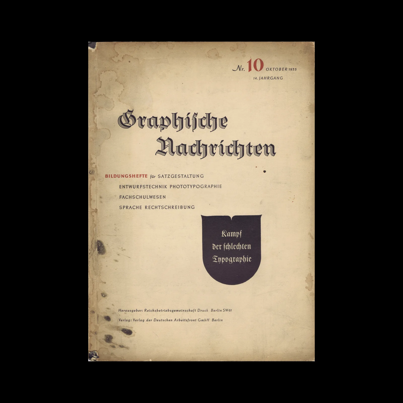 Graphische Nachrichten, Vol 14, October 1935