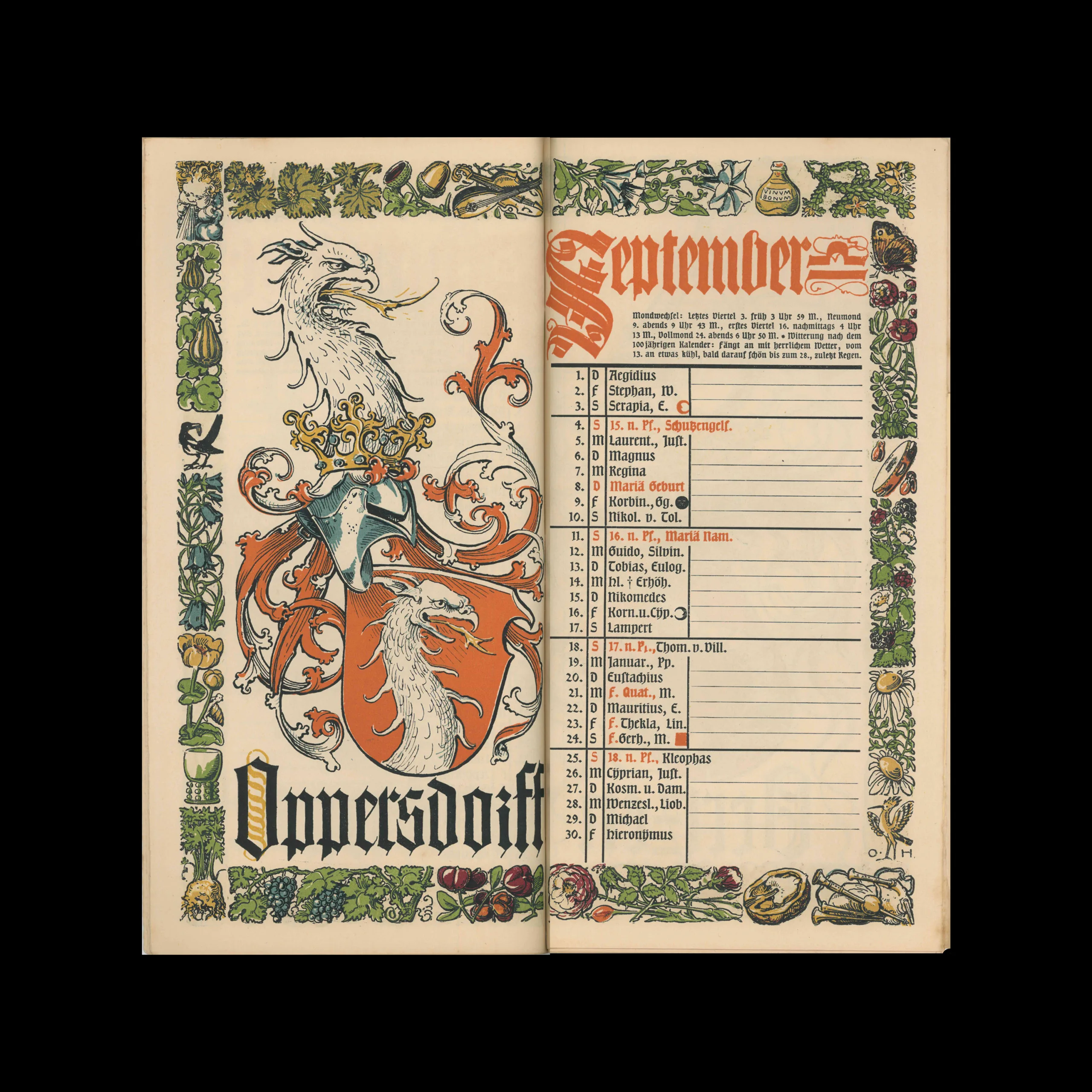 Münchener Kalender, Otto Hupp, 1904