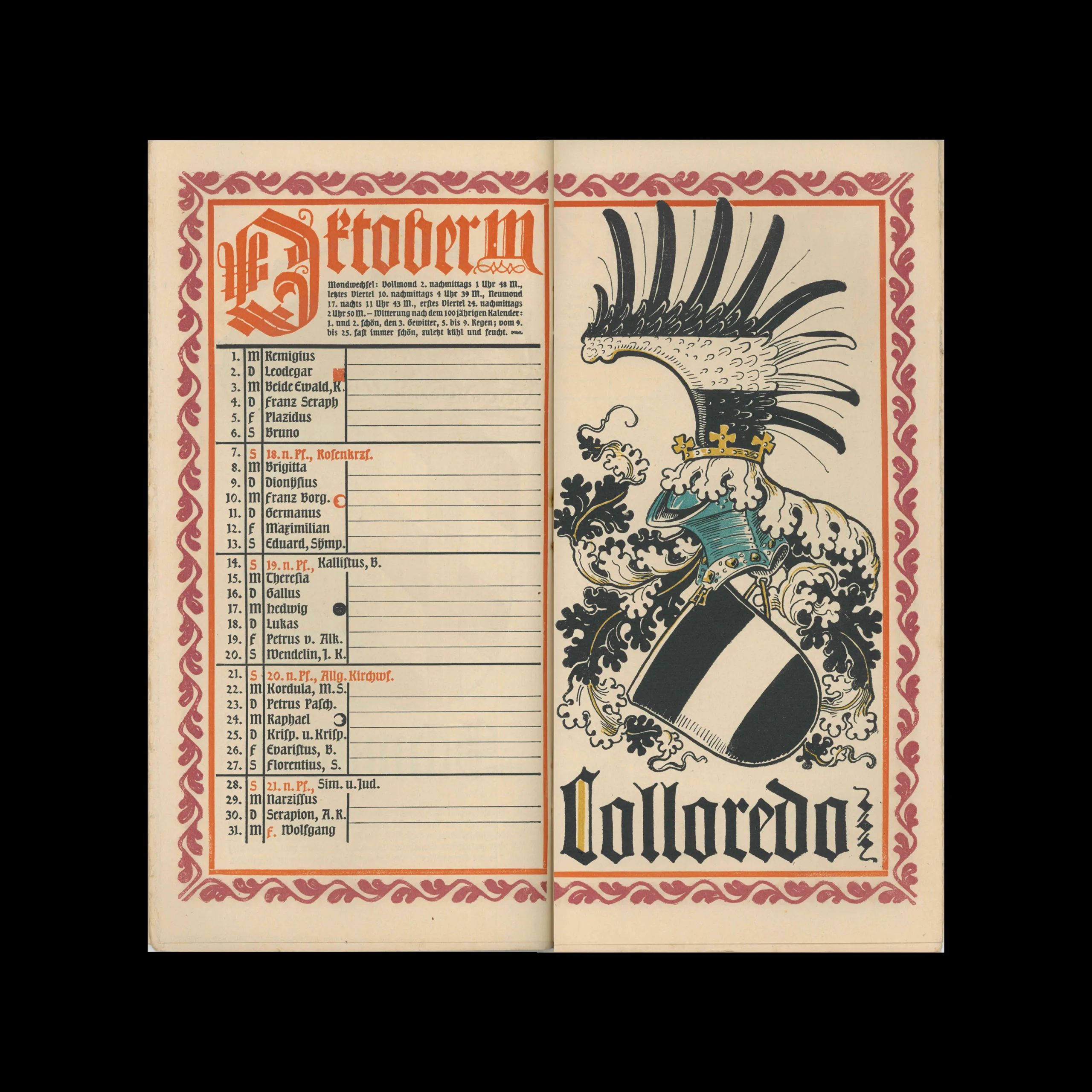 Münchener Kalender, Otto Hupp, 1906