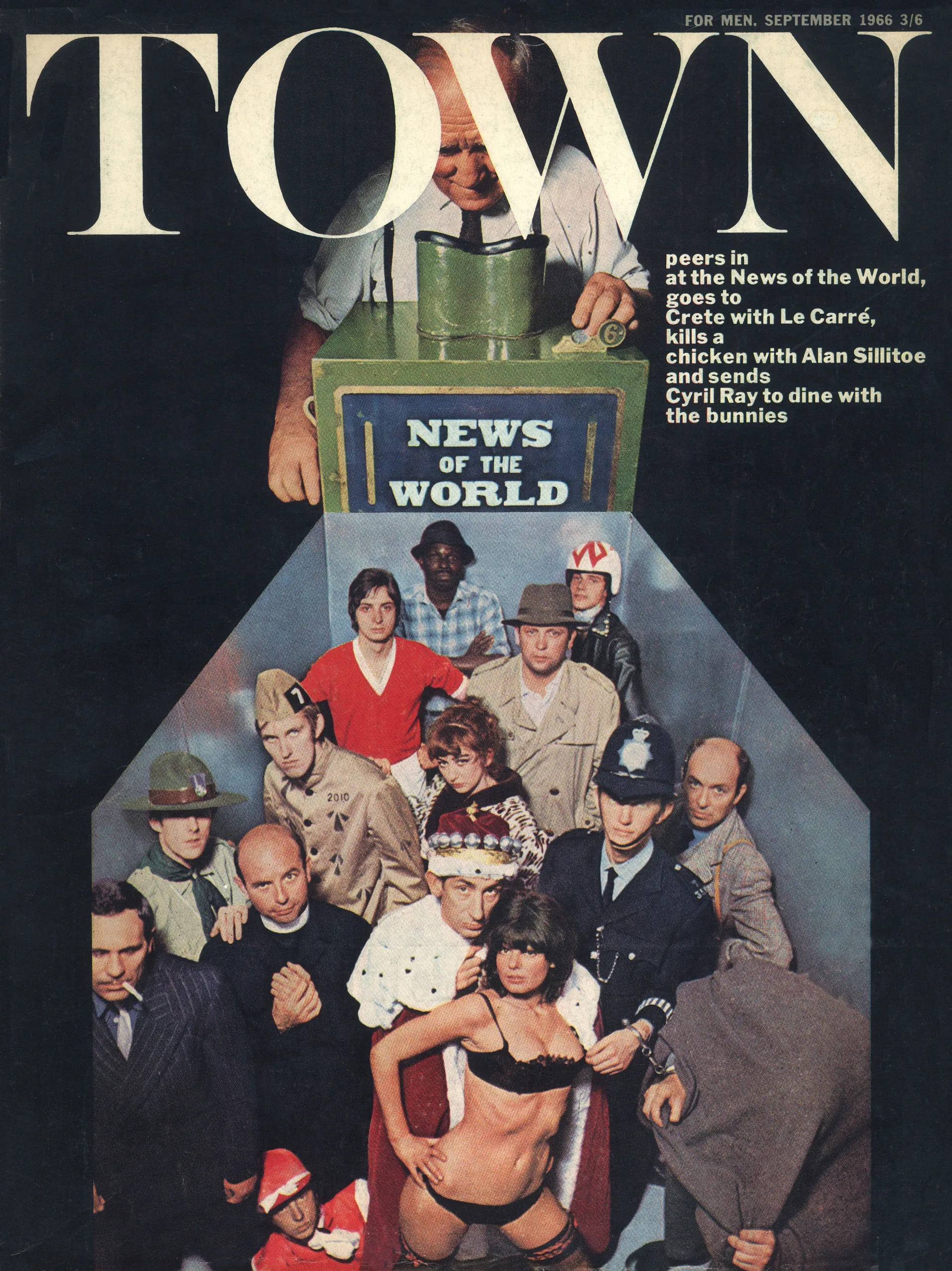 Dennis Bailey (Modernist Graphic Design in Britain 1945–1980) 5 DBailey Town cover Sept 1966 scaled
