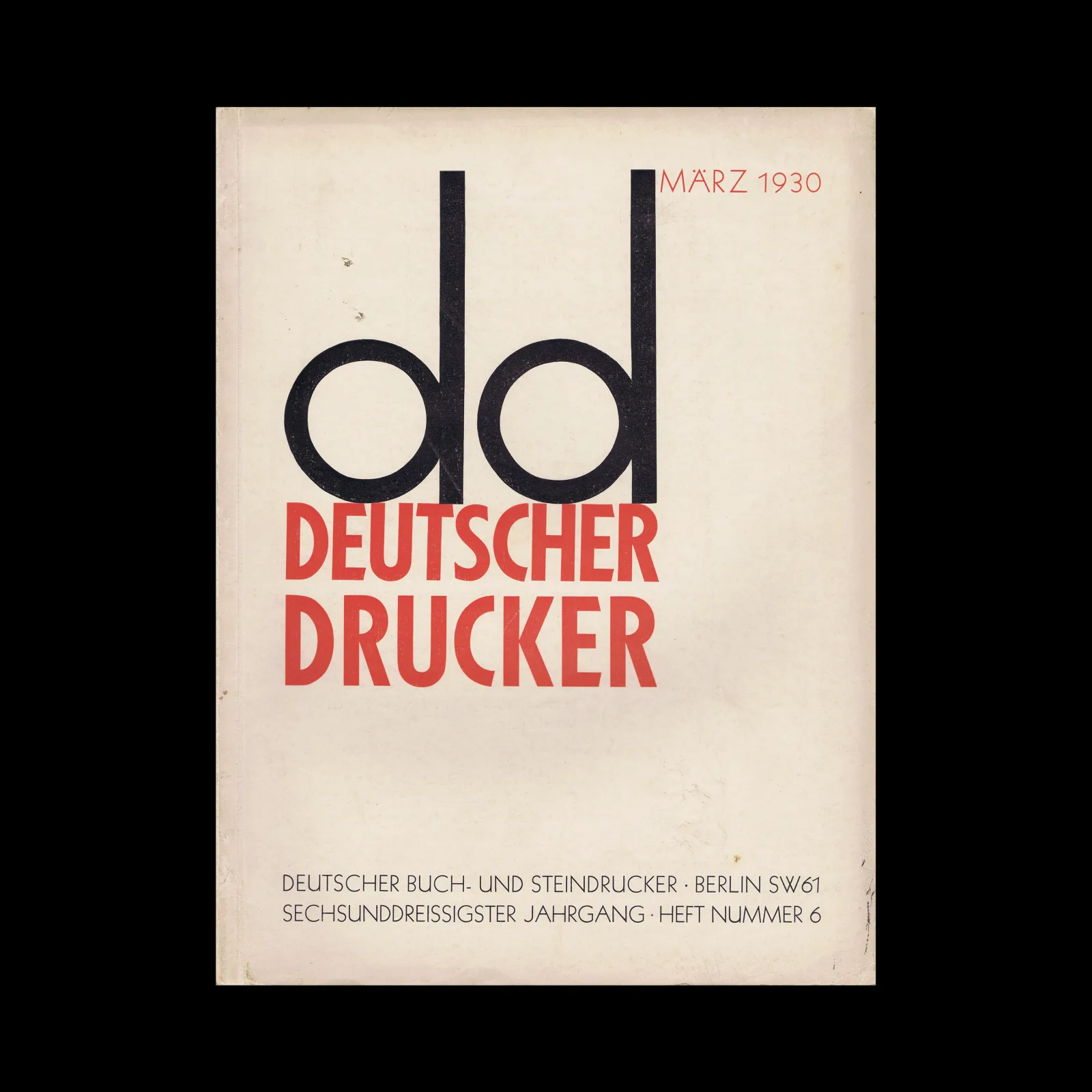 Deutscher Drucker, Vol 36, No 06, March 1930