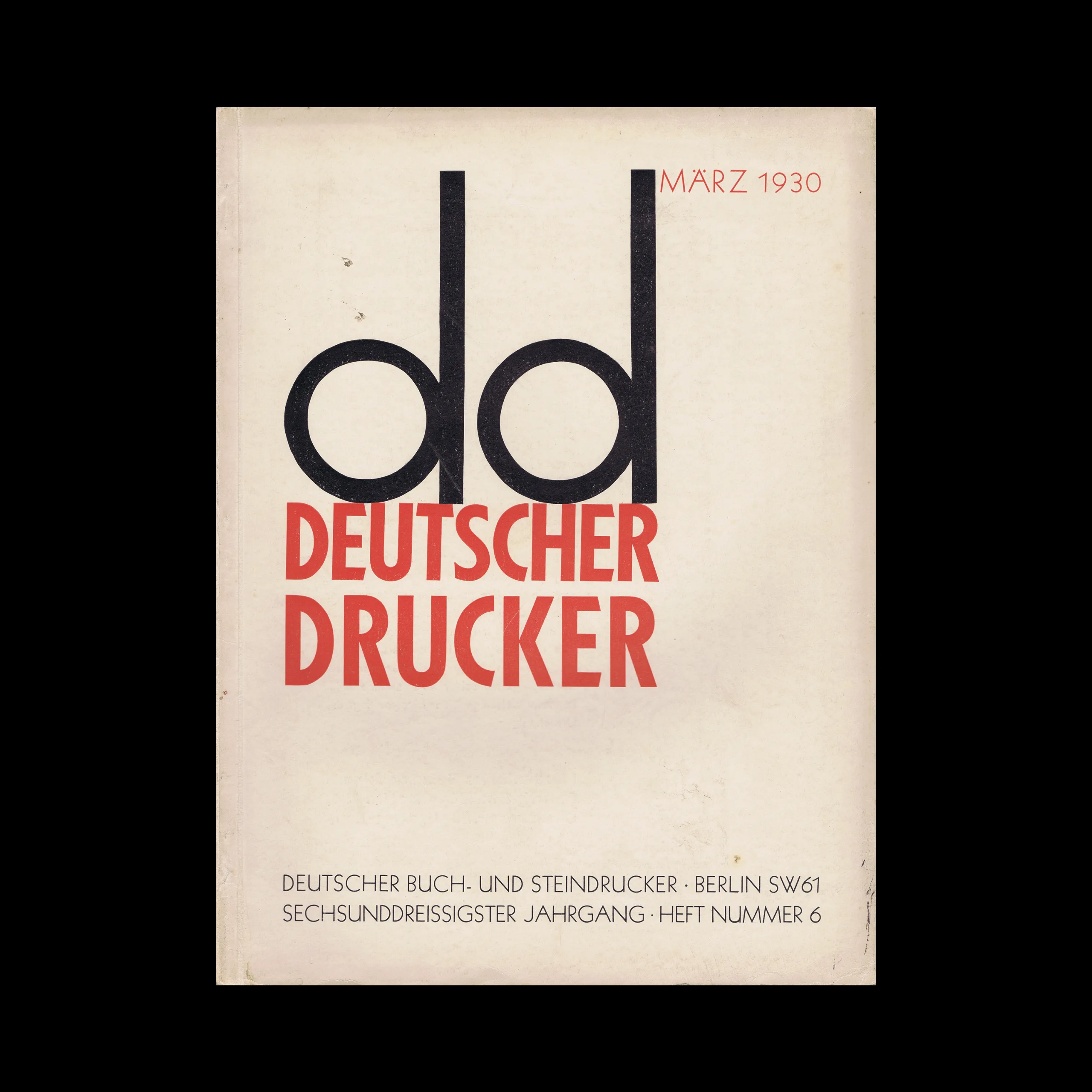 Deutscher Drucker, Vol 36, No 06, March 1930