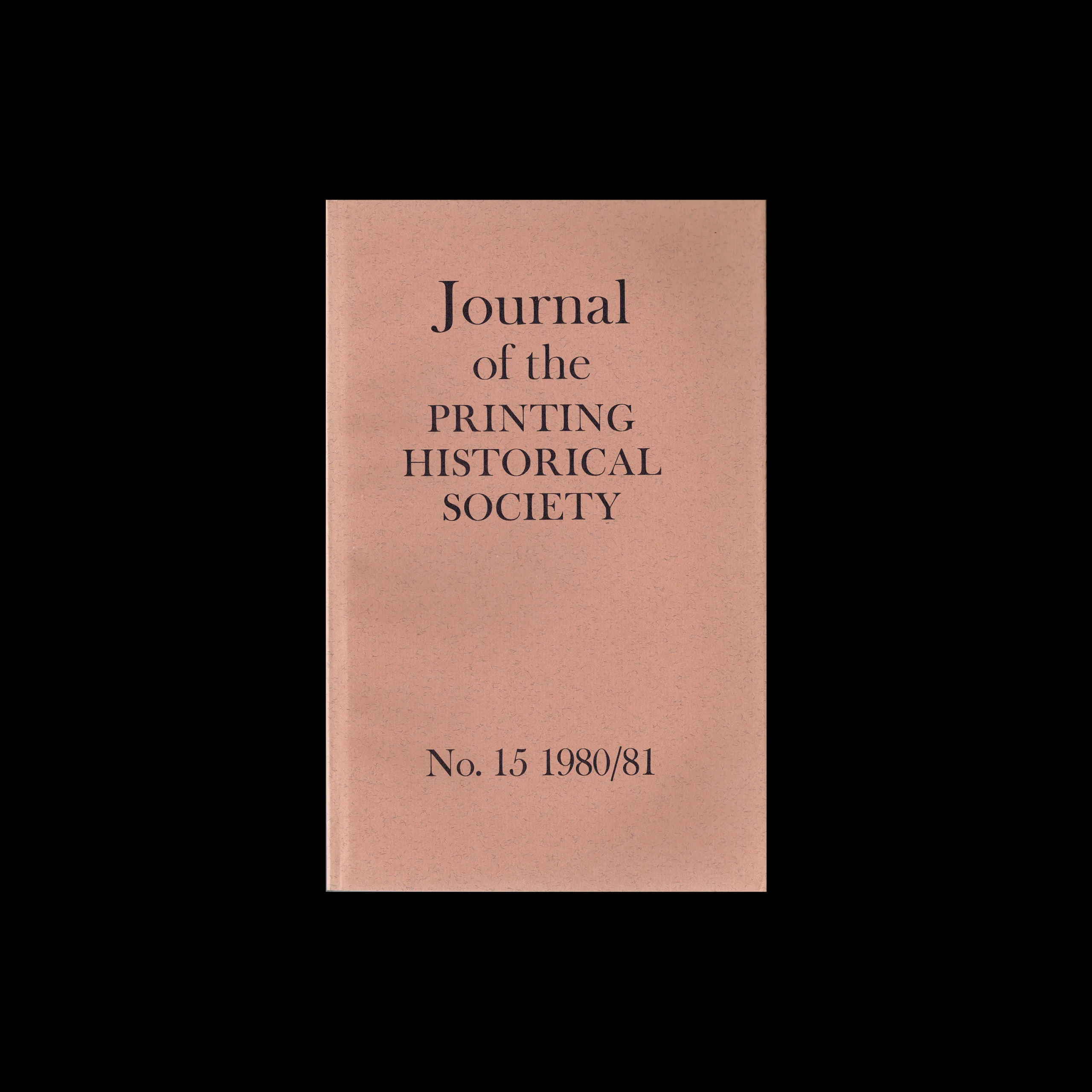 Journal of the Printing Historical Society, No 15, 1980/81