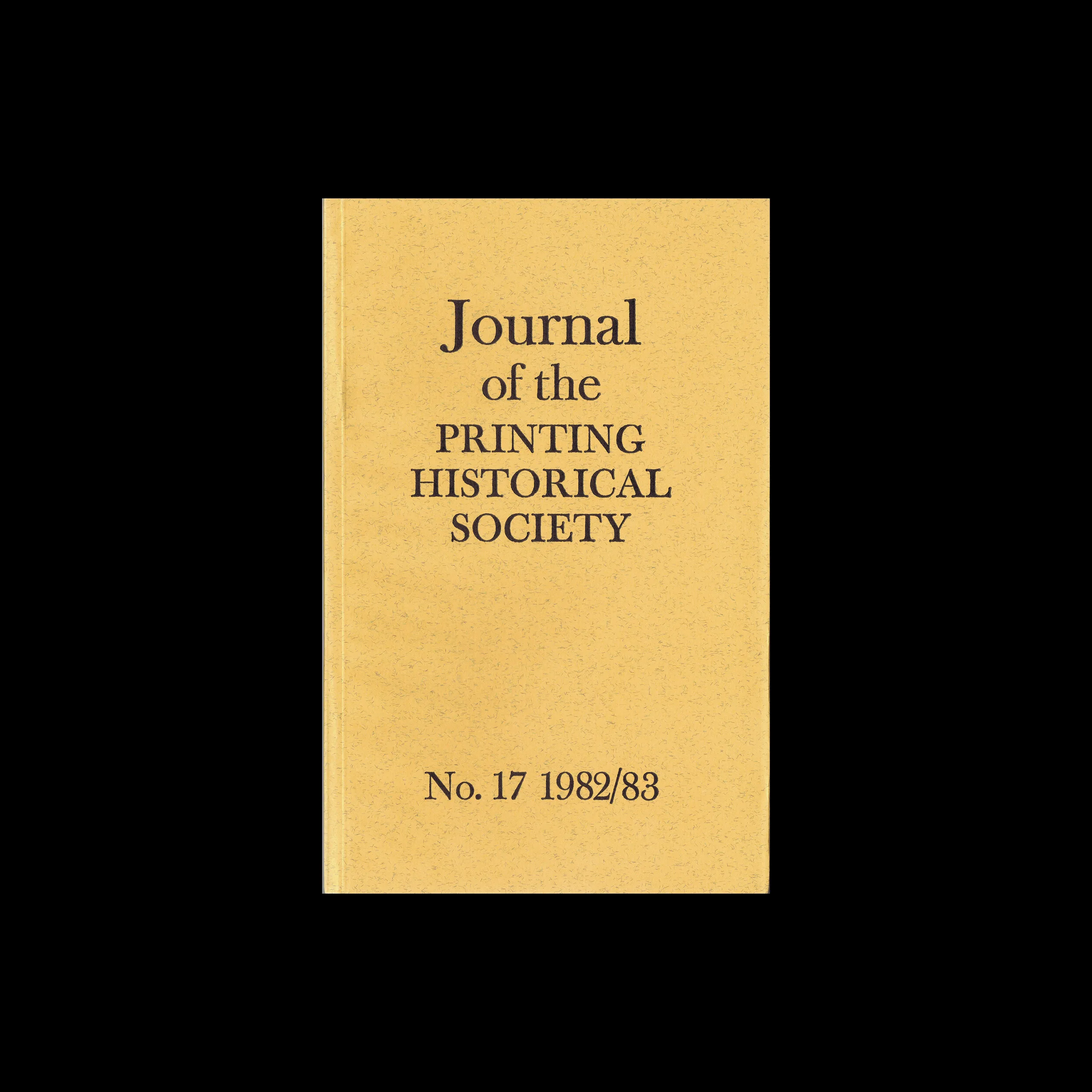 Journal of the Printing Historical Society, No 17, 1982/83