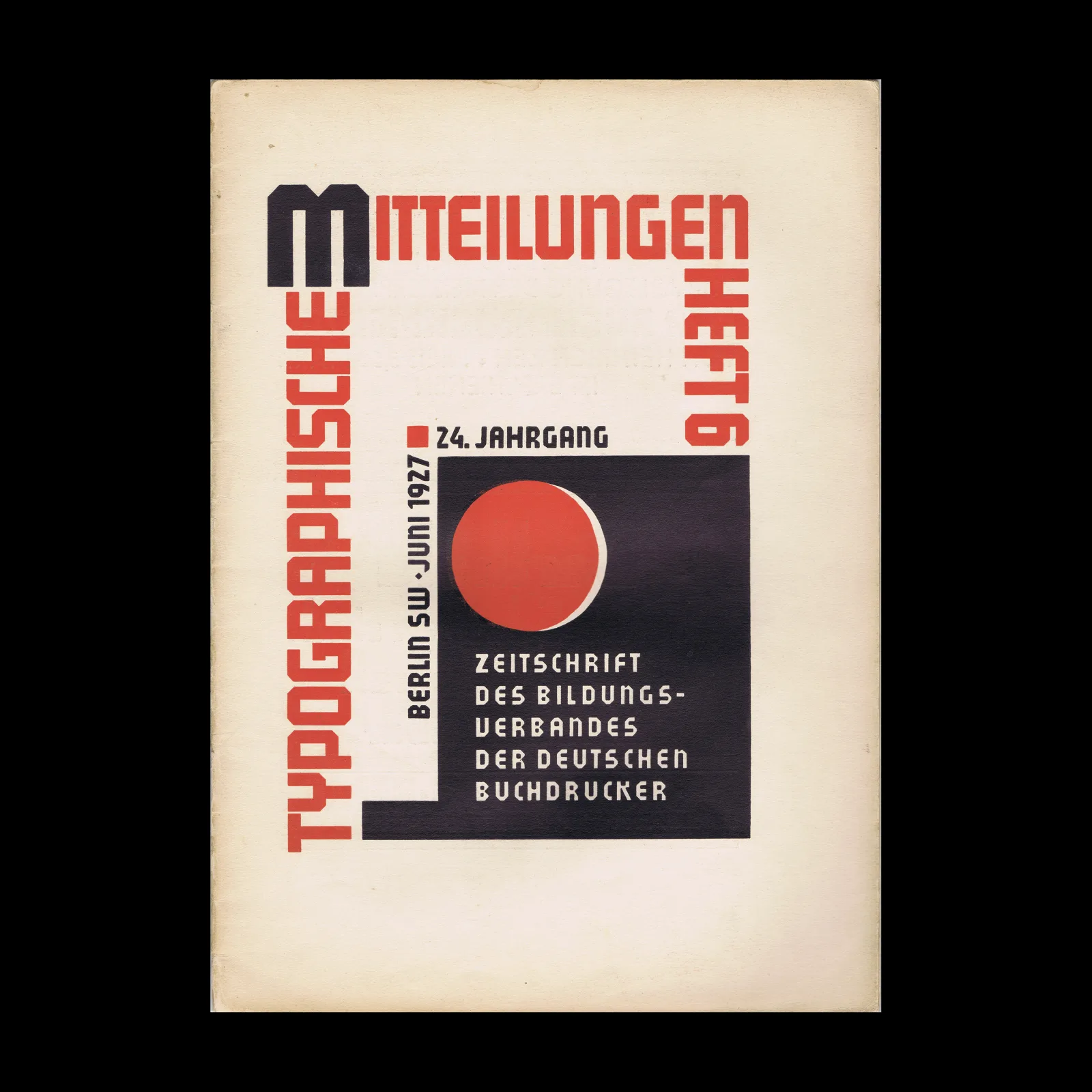 Typographische Mitteilungen, Vol 24, No 06, June 1927