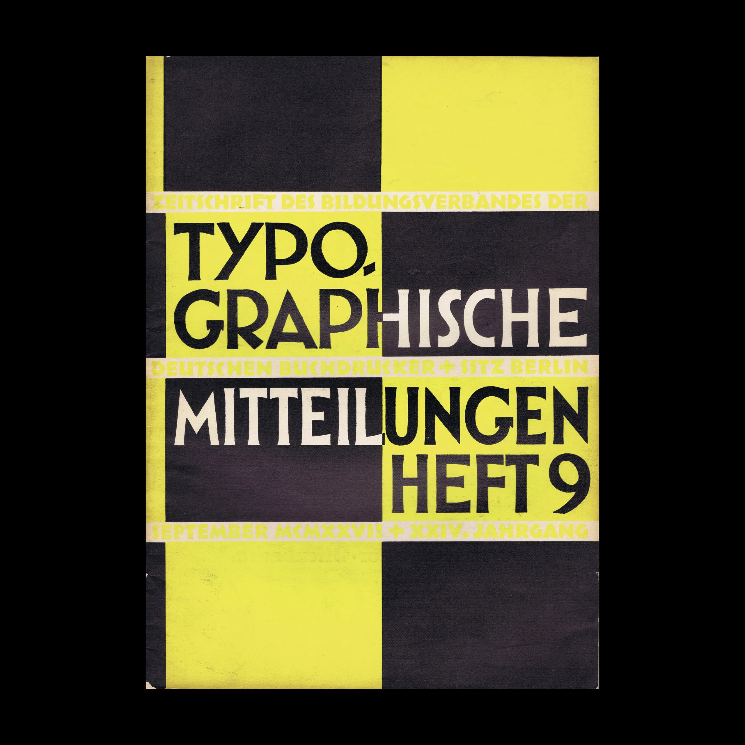 Typographische Mitteilungen, Vol 24, No 09, September 1927 1 Typographische Mitteilungen, Vol 24, No 09, September 1927