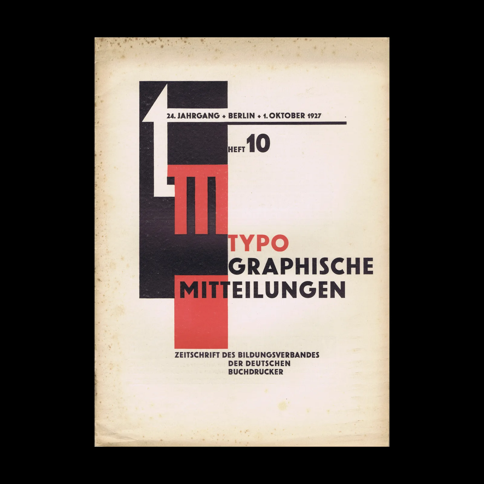 Typographische Mitteilungen, Vol 24, No 10, October 1927