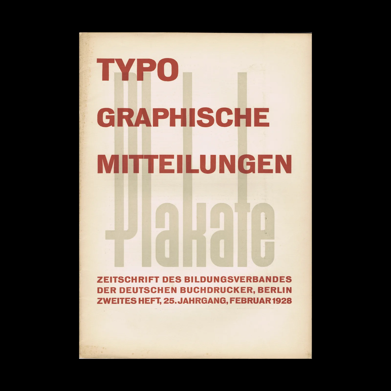 Typographische Mitteilungen, Vol 25, No 02, February 1928