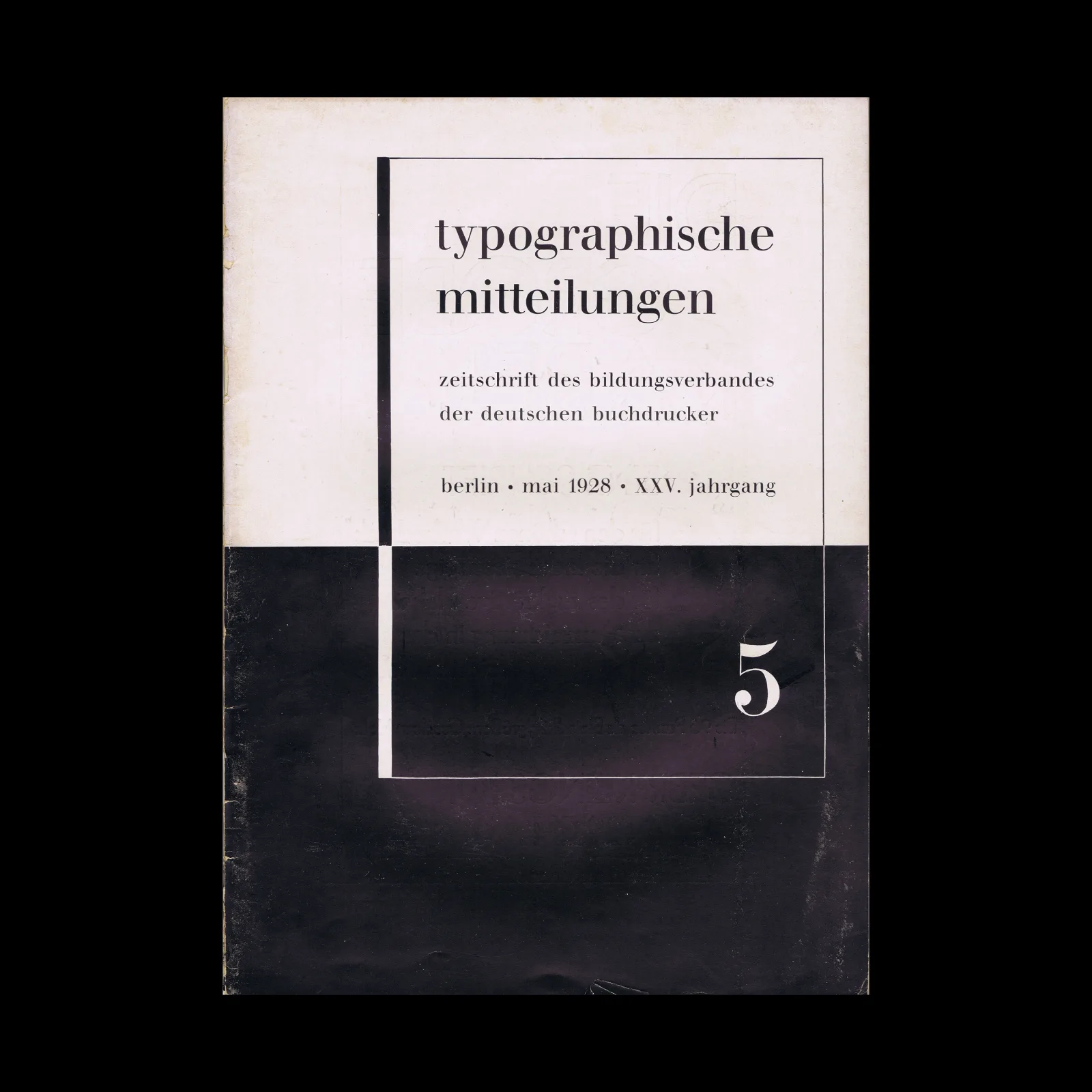 Typographische Mitteilungen, Vol 25, No 05, May 1928