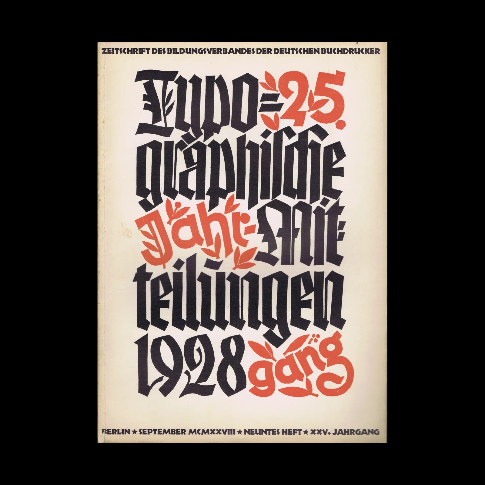 Typographische Mitteilungen, Vol 25, No 09, September 1928
